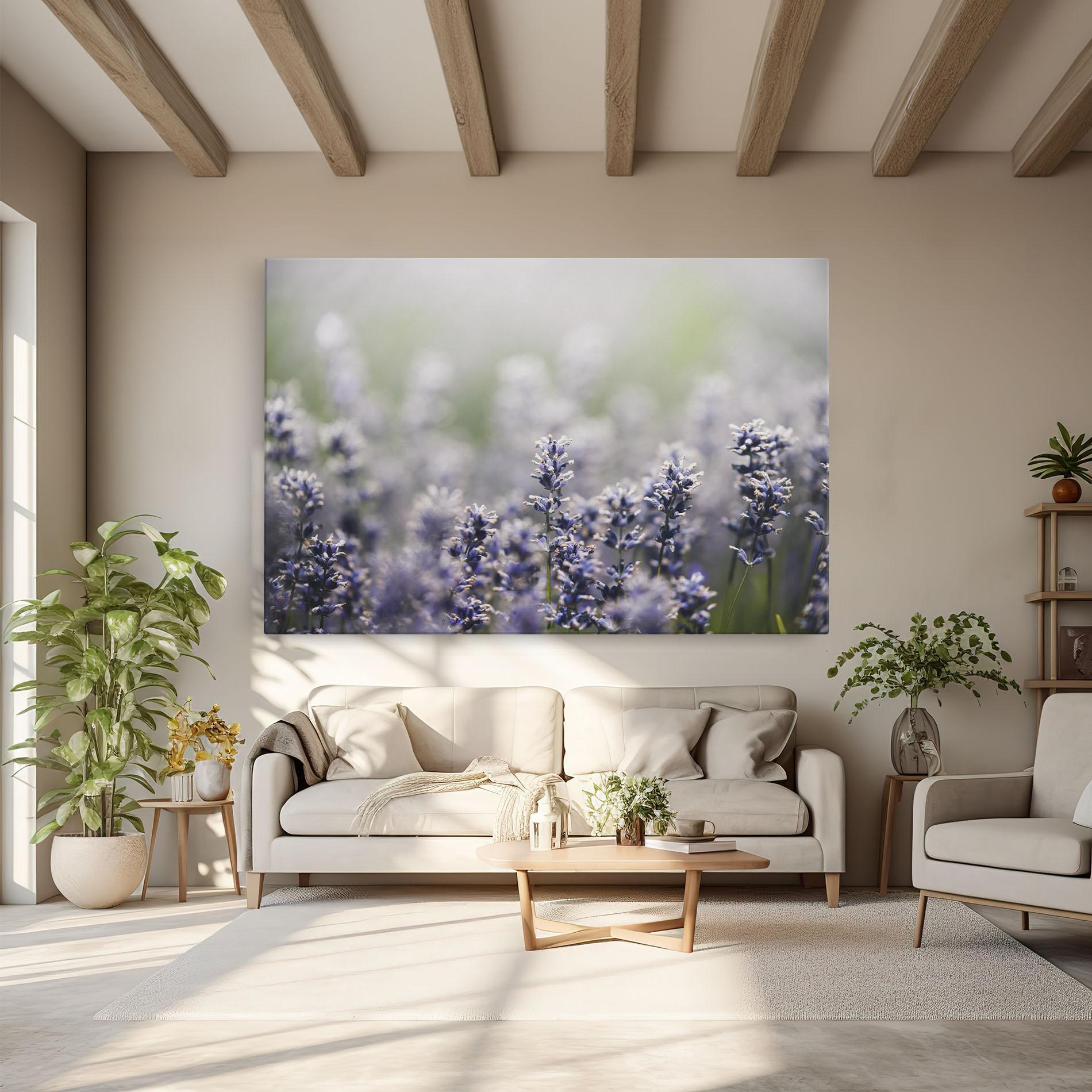 Tablou Canvas White Purple Wild mockup 6