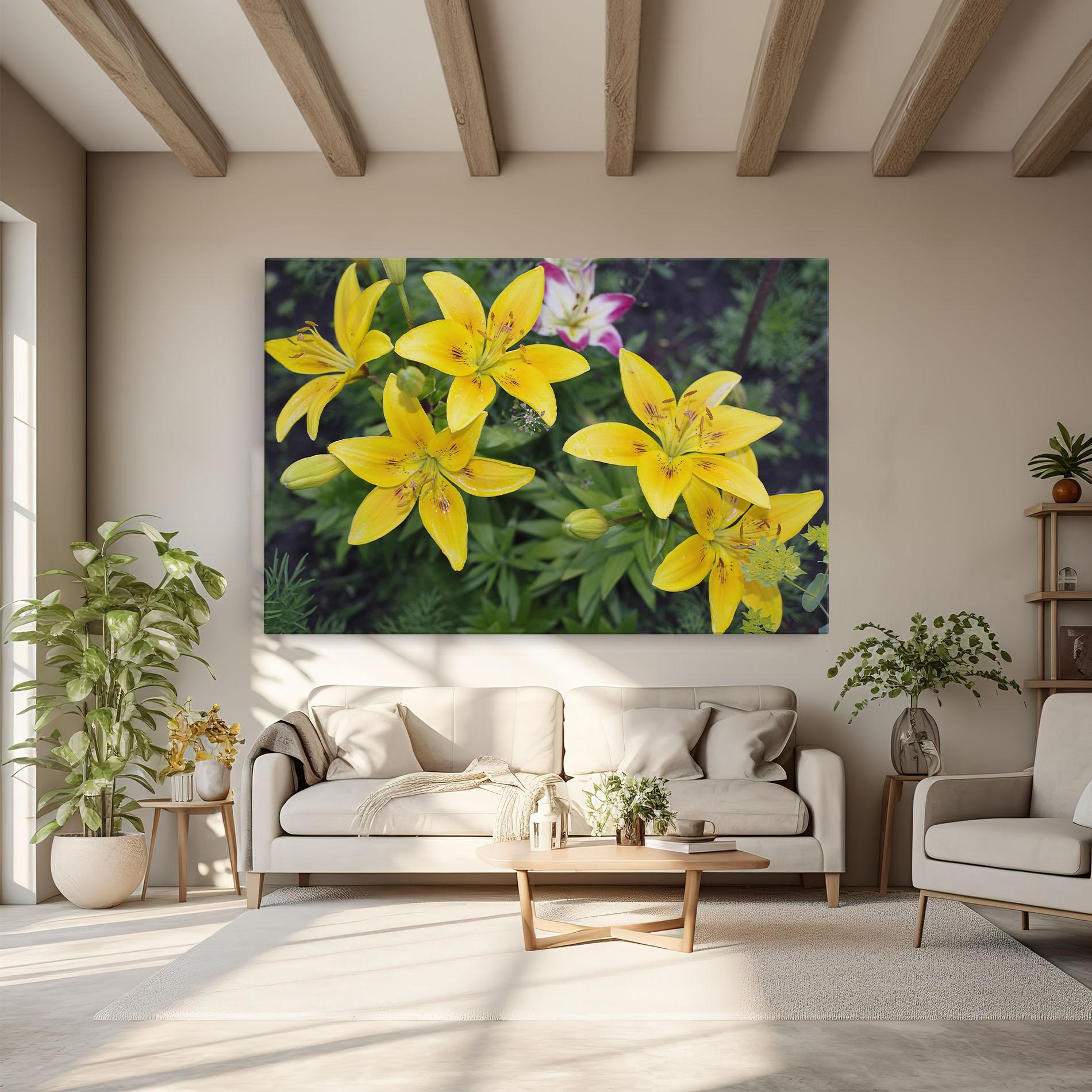 Tablou Canvas Yellow Flowers mockup 6