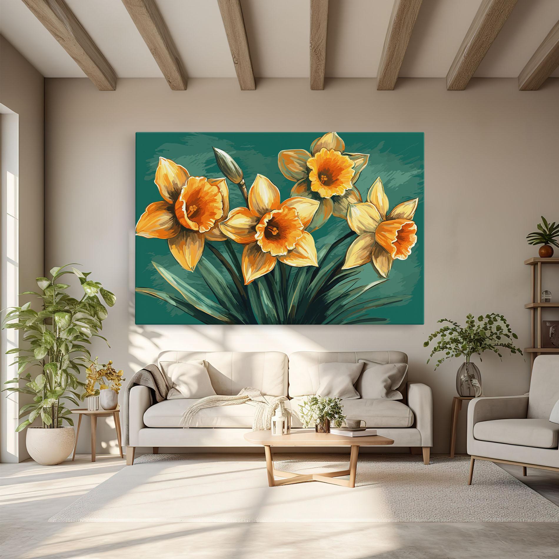 Tablou Canvas Yellow Wild Flower mockup 6