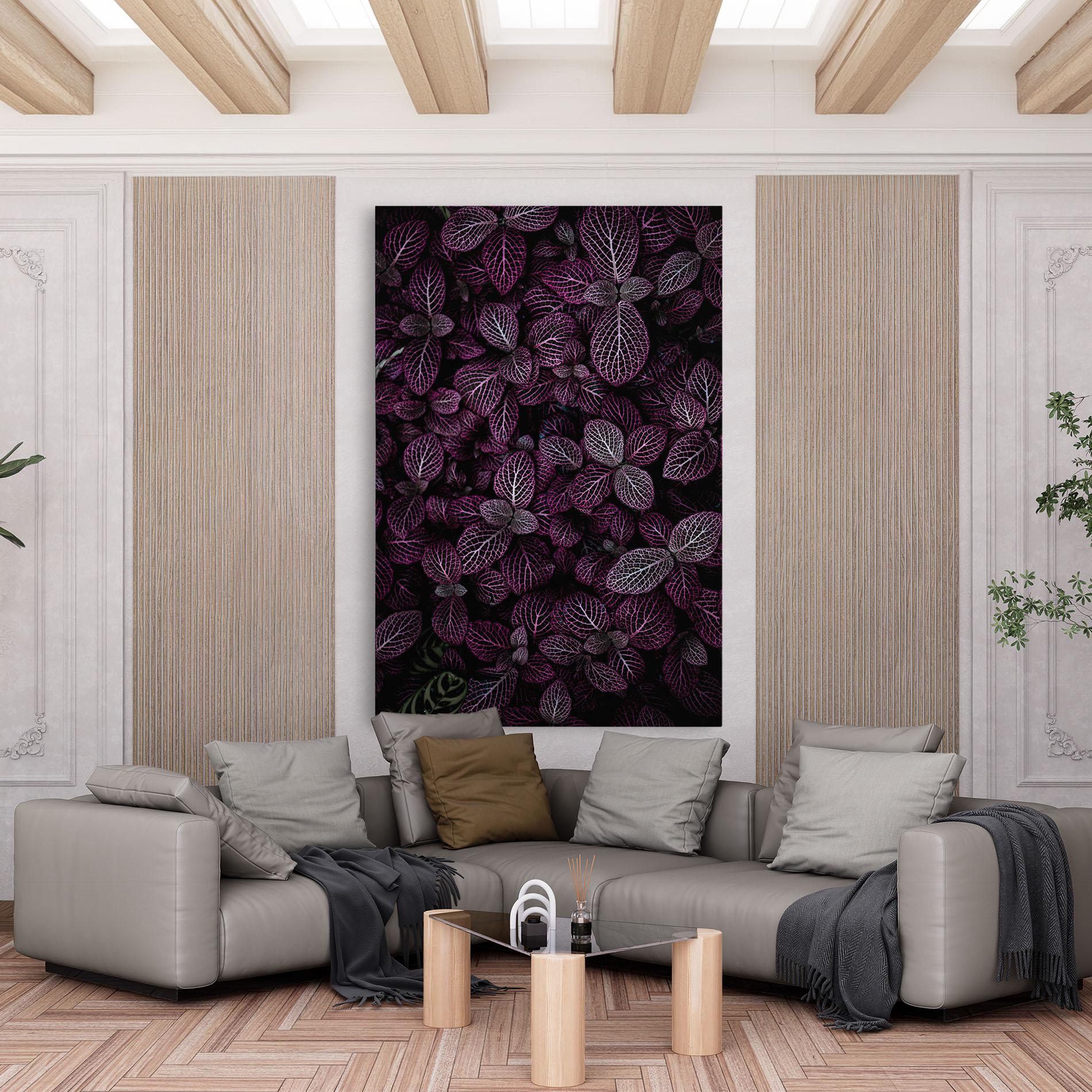 Tablou Canvas Purple Leaves mockup 6