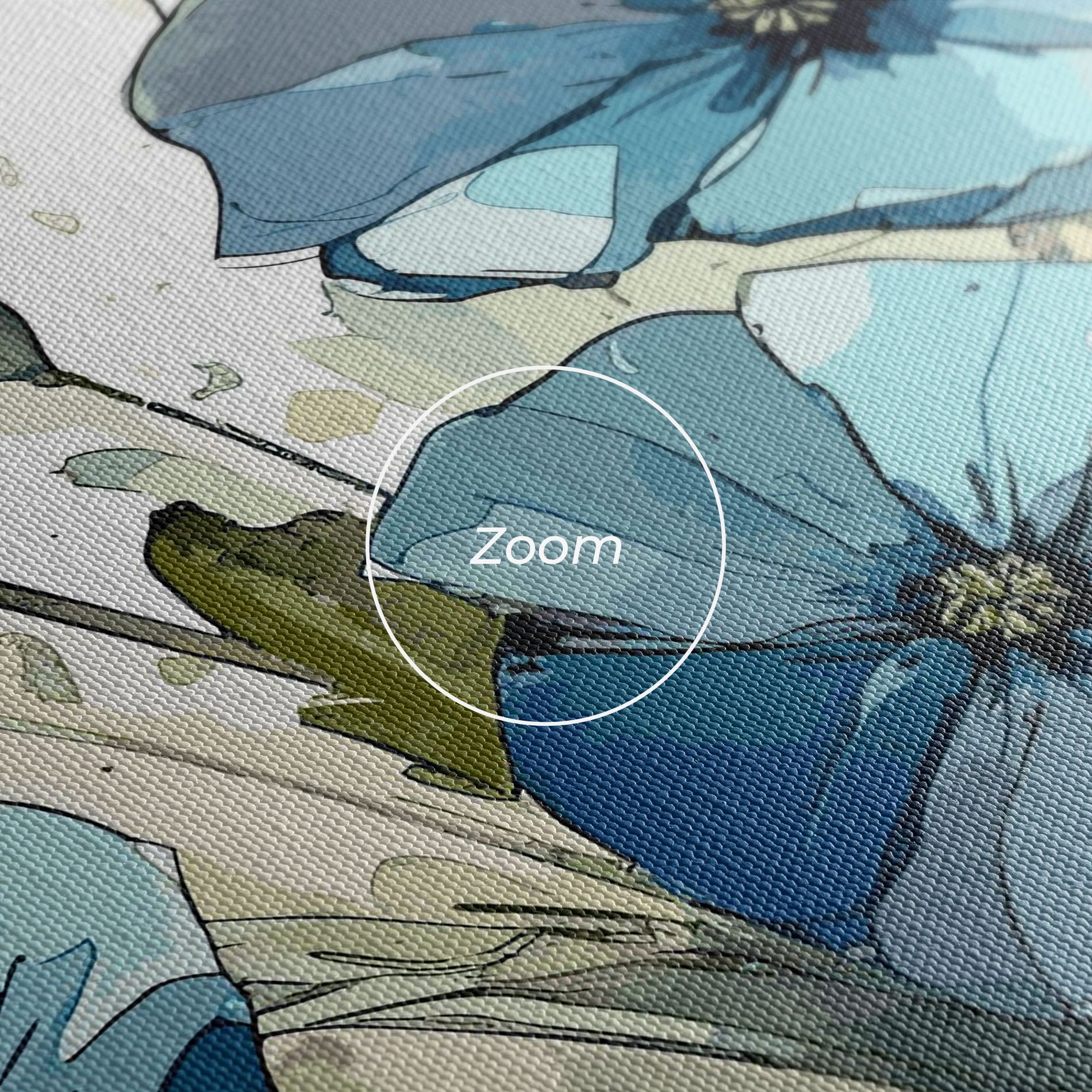 Blue Wild Plant mockup 3