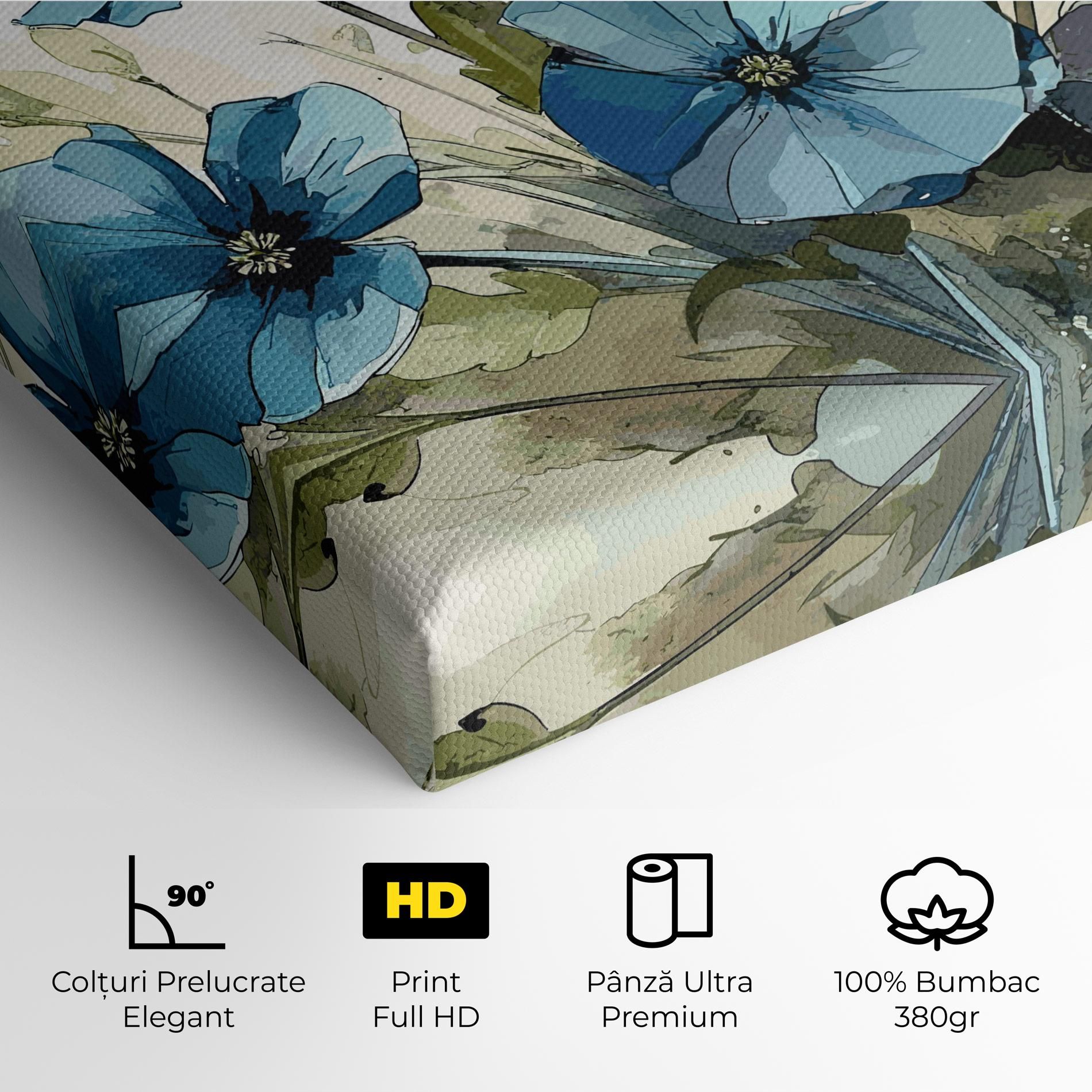 Blue Wild Plant mockup 4