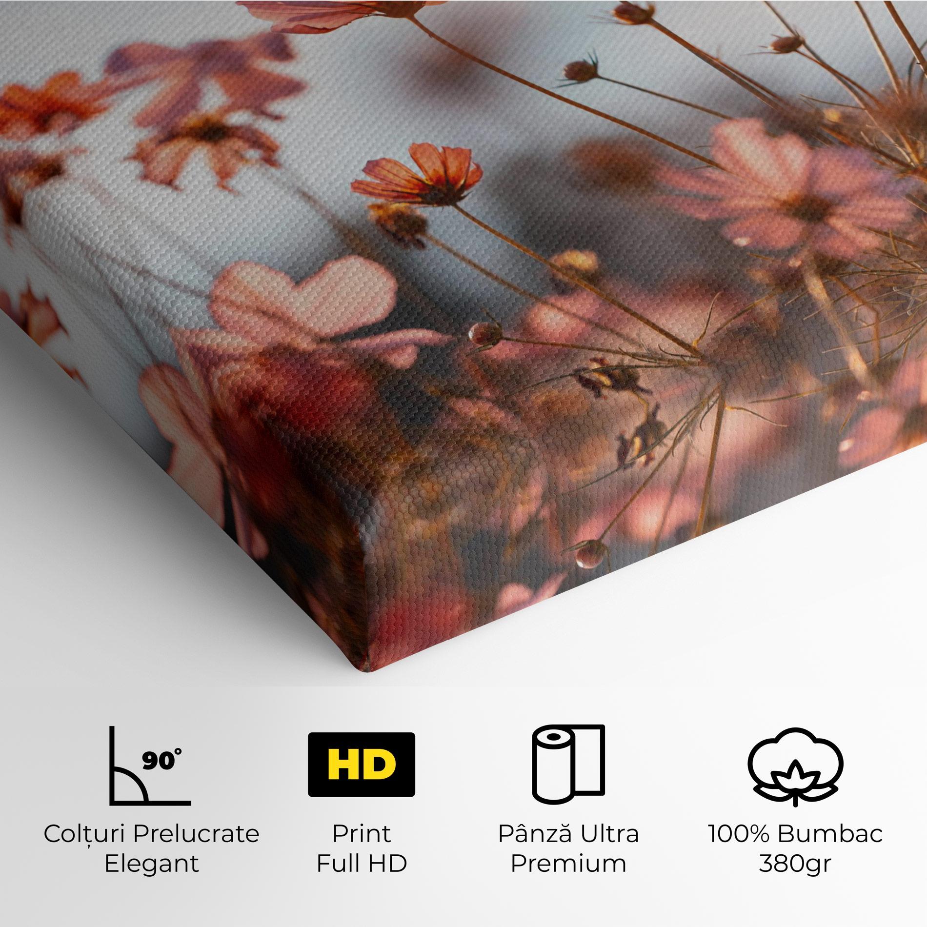 Tablou Canvas Cosmos Flowers Beautiful mockup 4