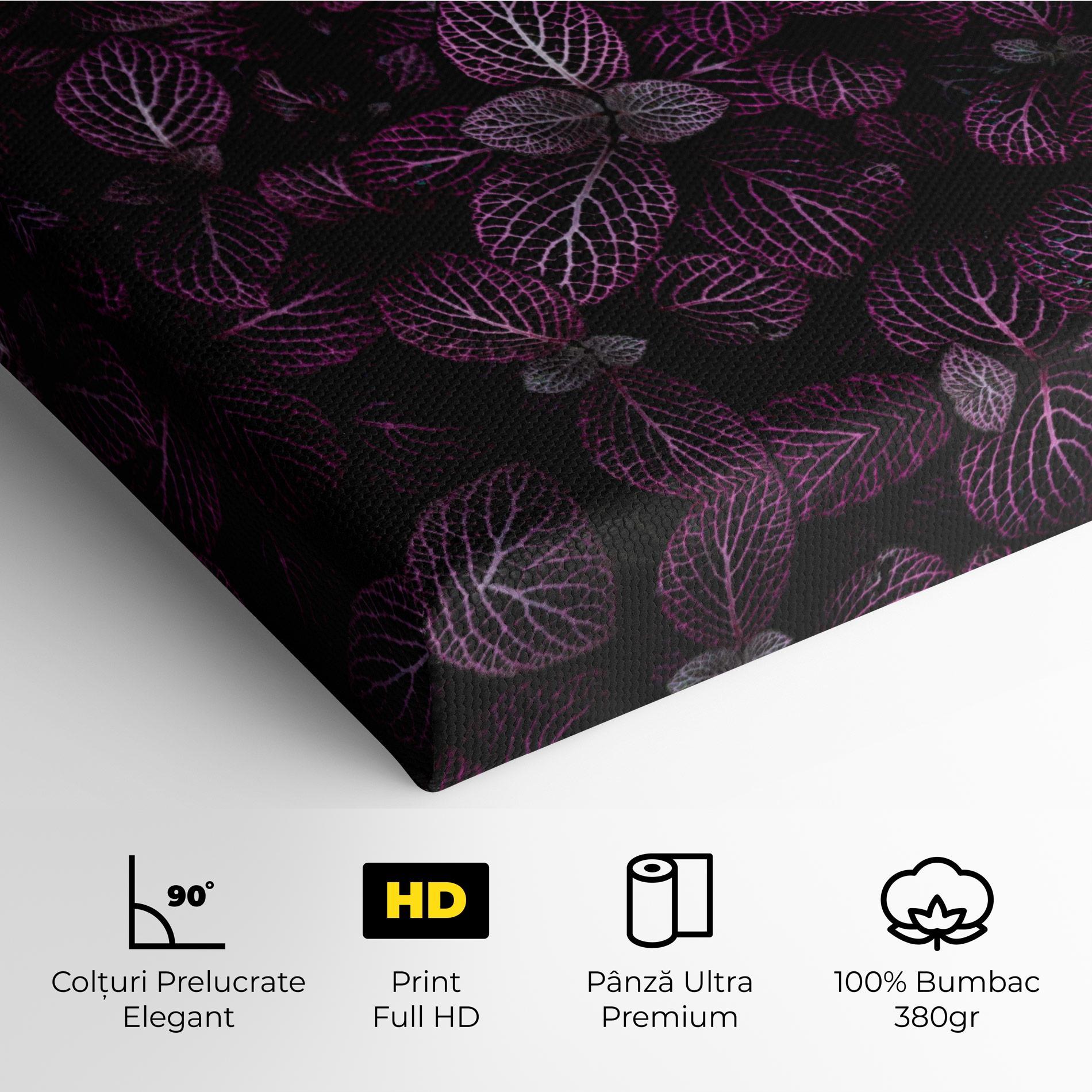 Tablou Canvas Purple Leaves mockup 4