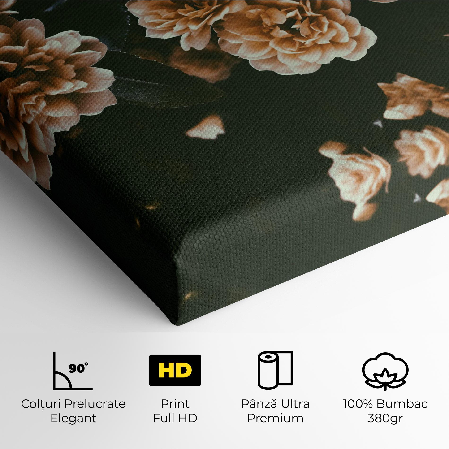 Tablou Canvas Wild Cream Flower mockup 4