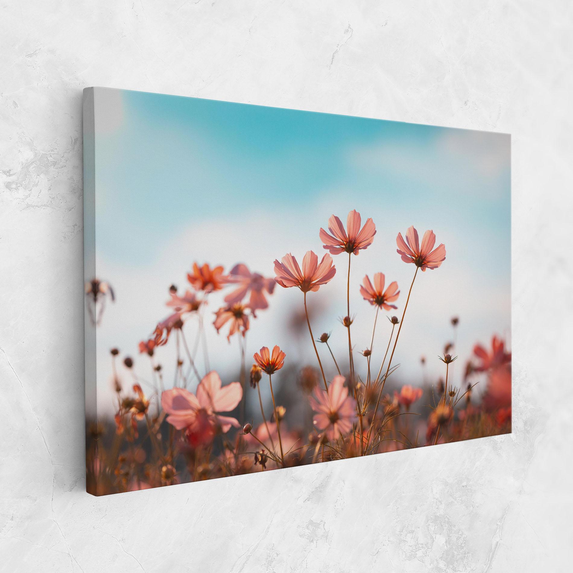 Tablou Canvas Cosmos Flowers Beautiful mockup 1