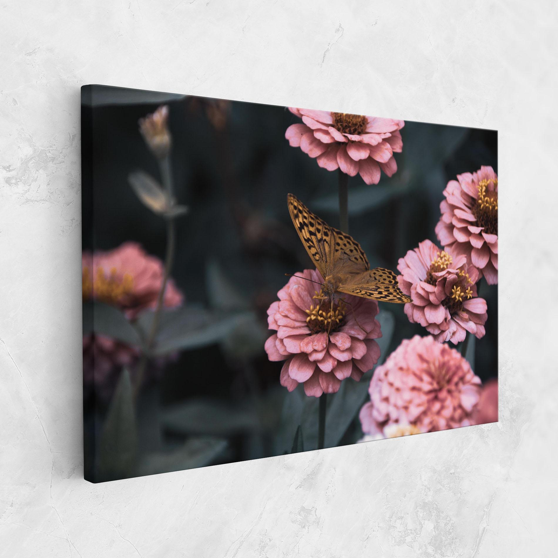 Tablou Canvas Flower Butterfly mockup 1