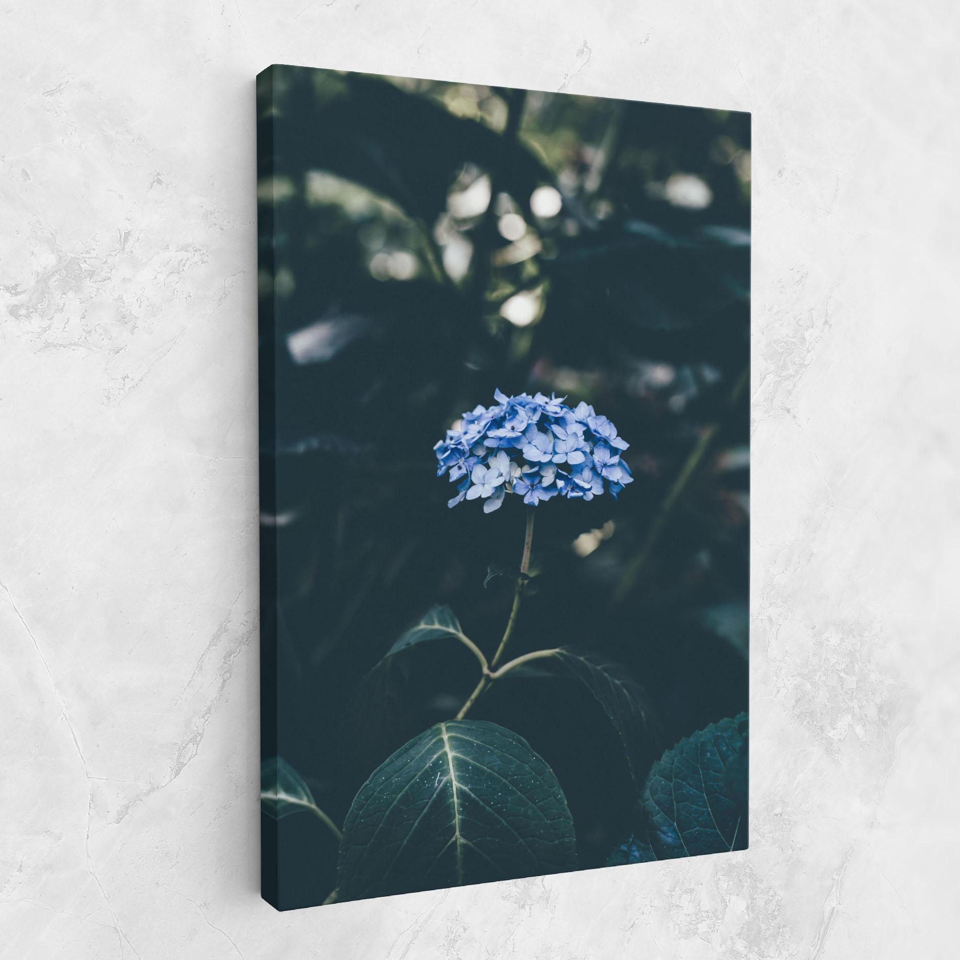 Tablou Canvas Forest Blue Flower mockup 1