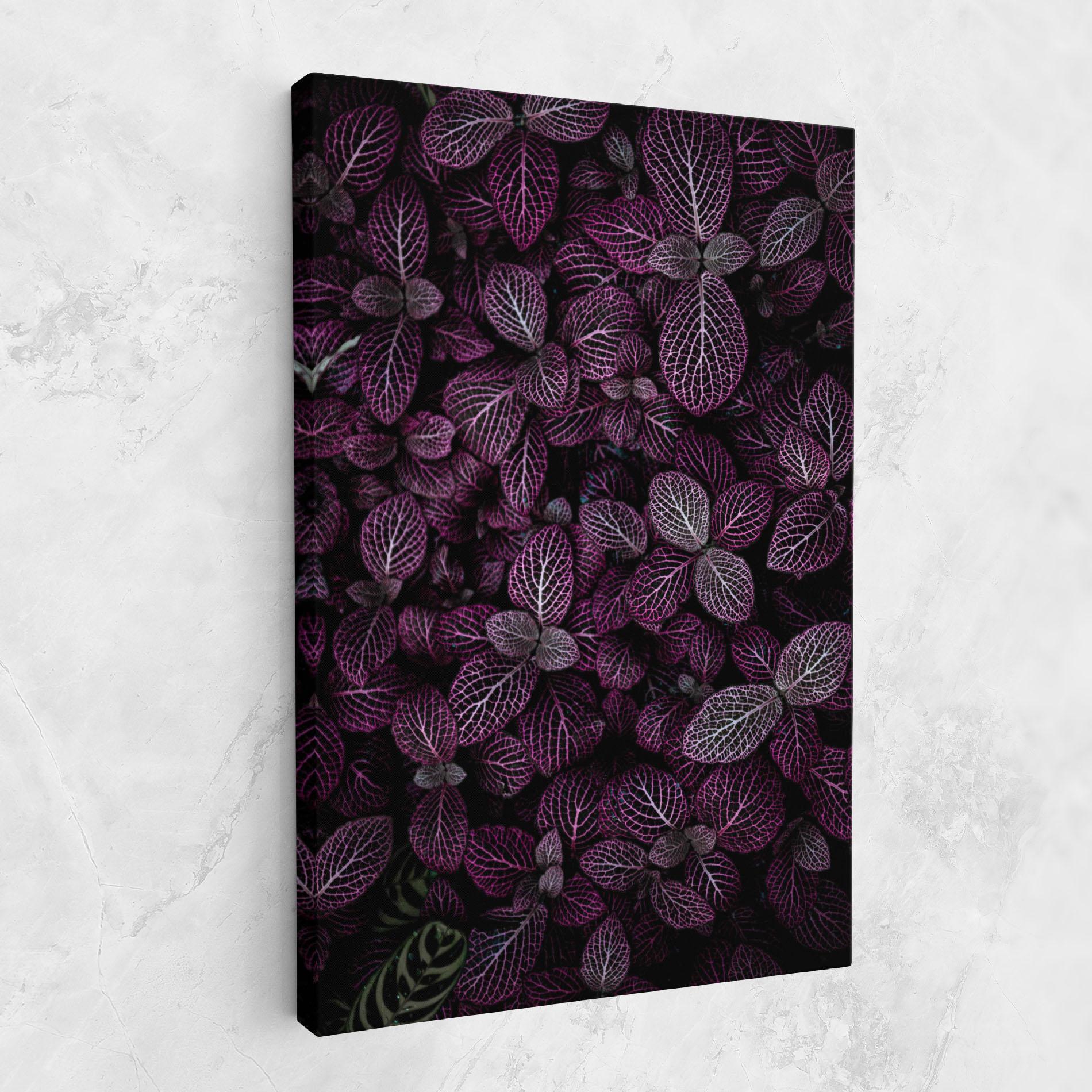 Tablou Canvas Purple Leaves mockup 1