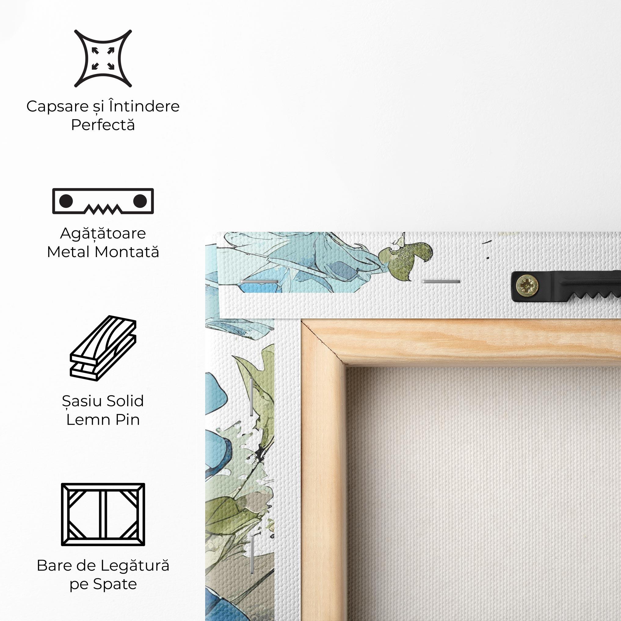 Tablou Canvas Blue Wild Plant mockup 5