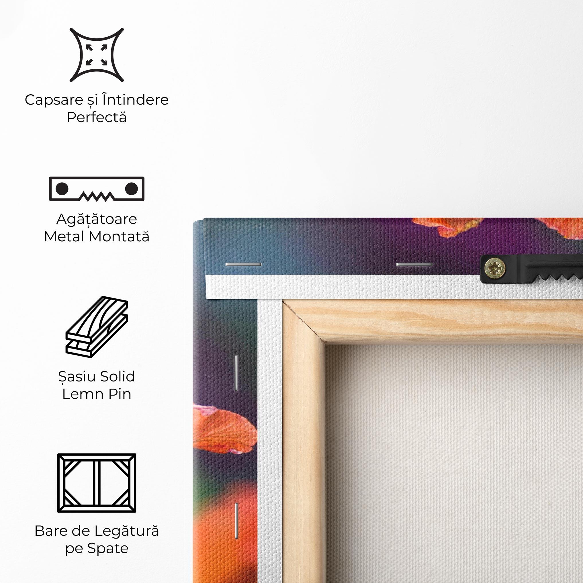 Tablou Canvas Orange Wild Flower mockup 5