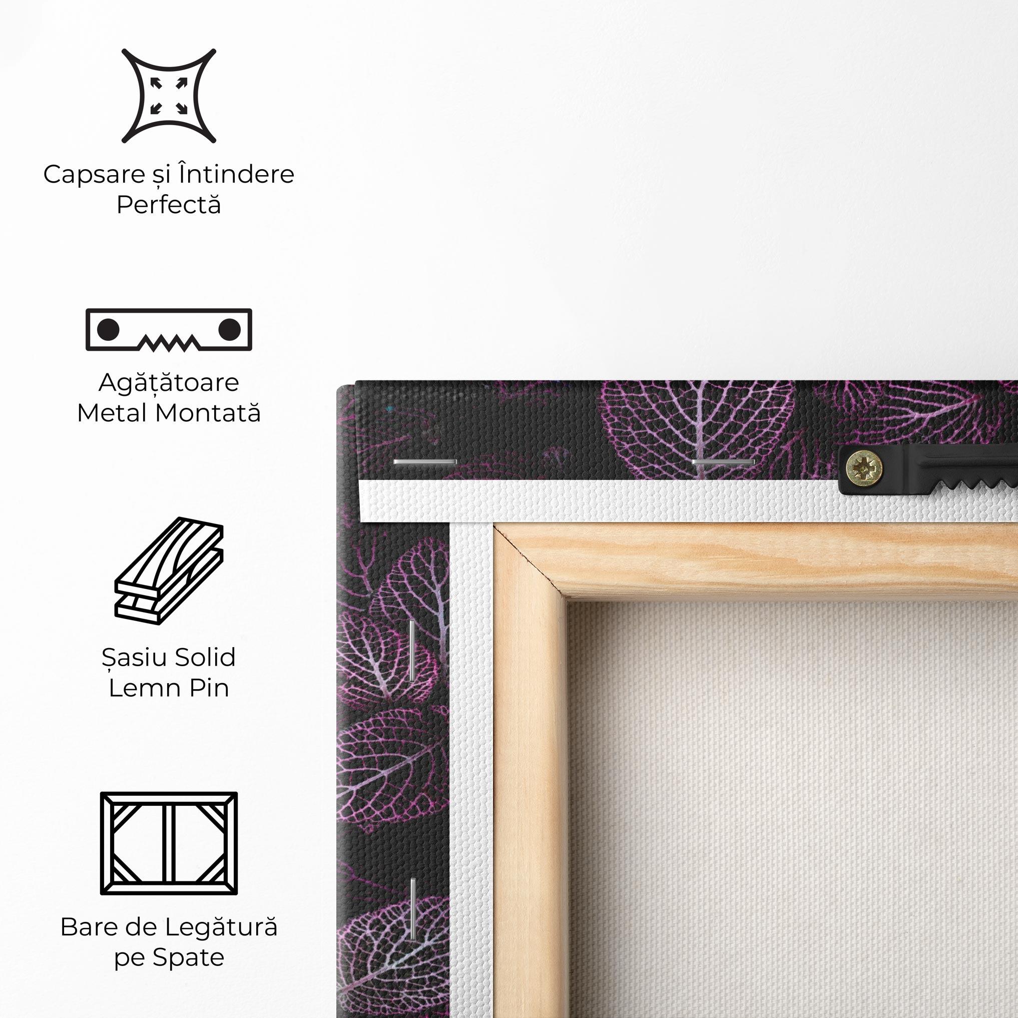 Tablou Canvas Purple Leaves mockup 5