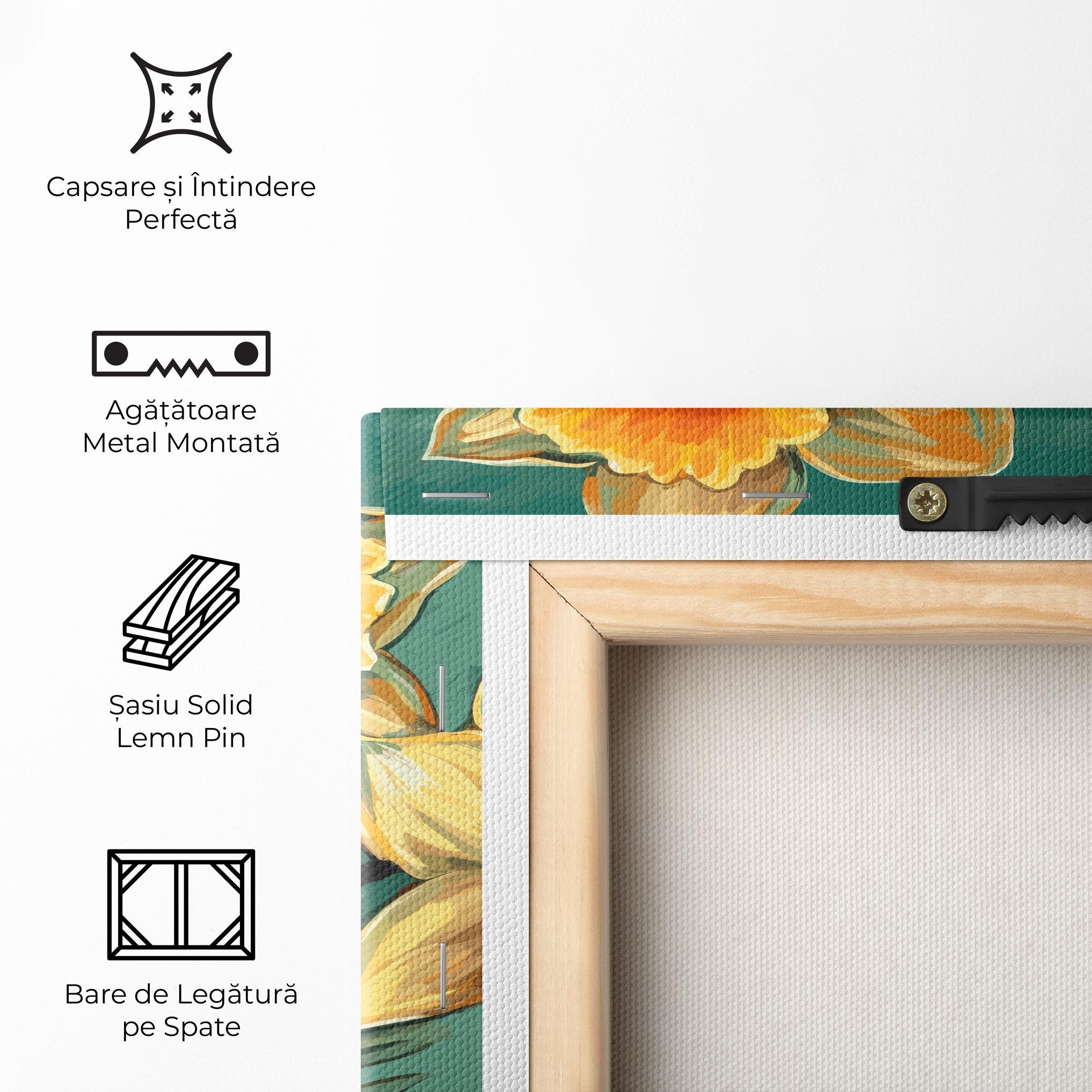 Tablou Canvas Yellow Wild Flower mockup 5