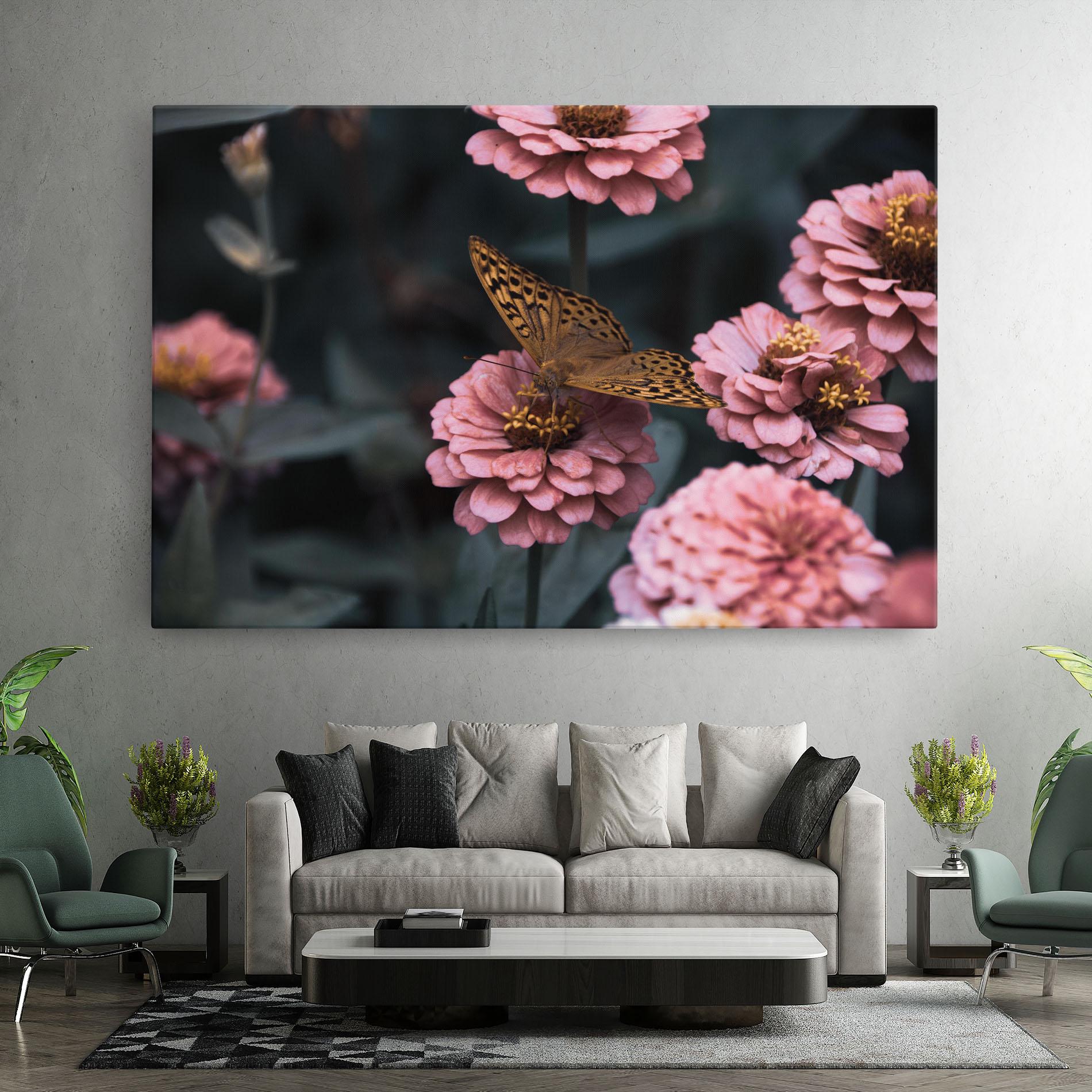 Tablou Canvas Flower Butterfly mockup 7