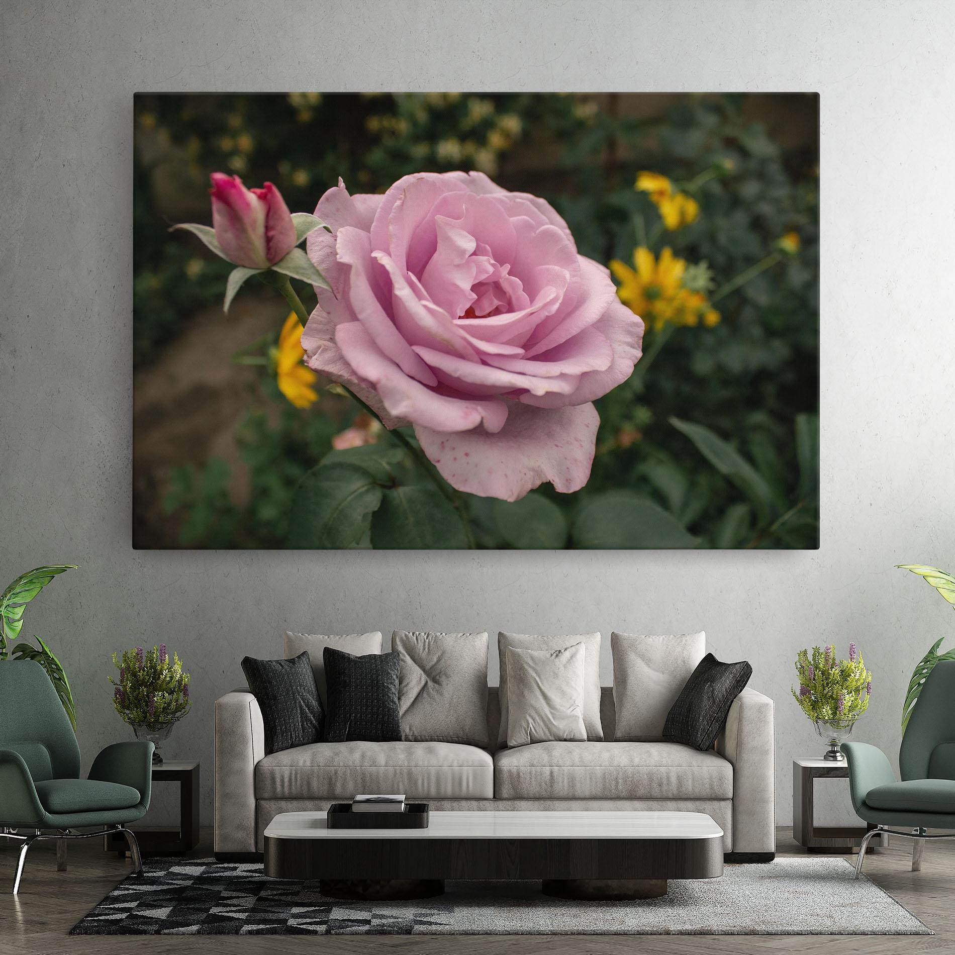 Tablou Canvas Garden Pink Rose mockup 7