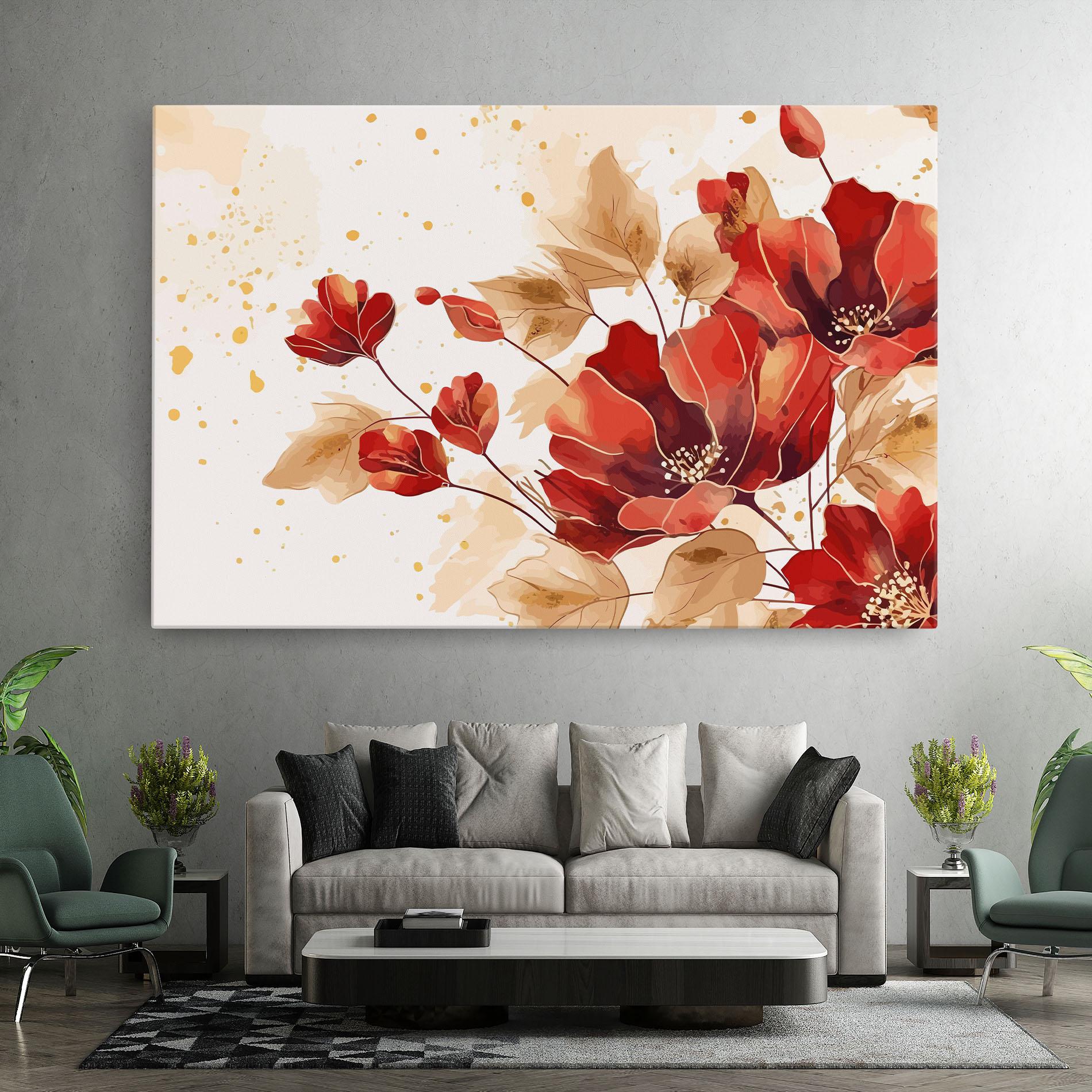 Tablou Canvas Red Wild Gold mockup 7