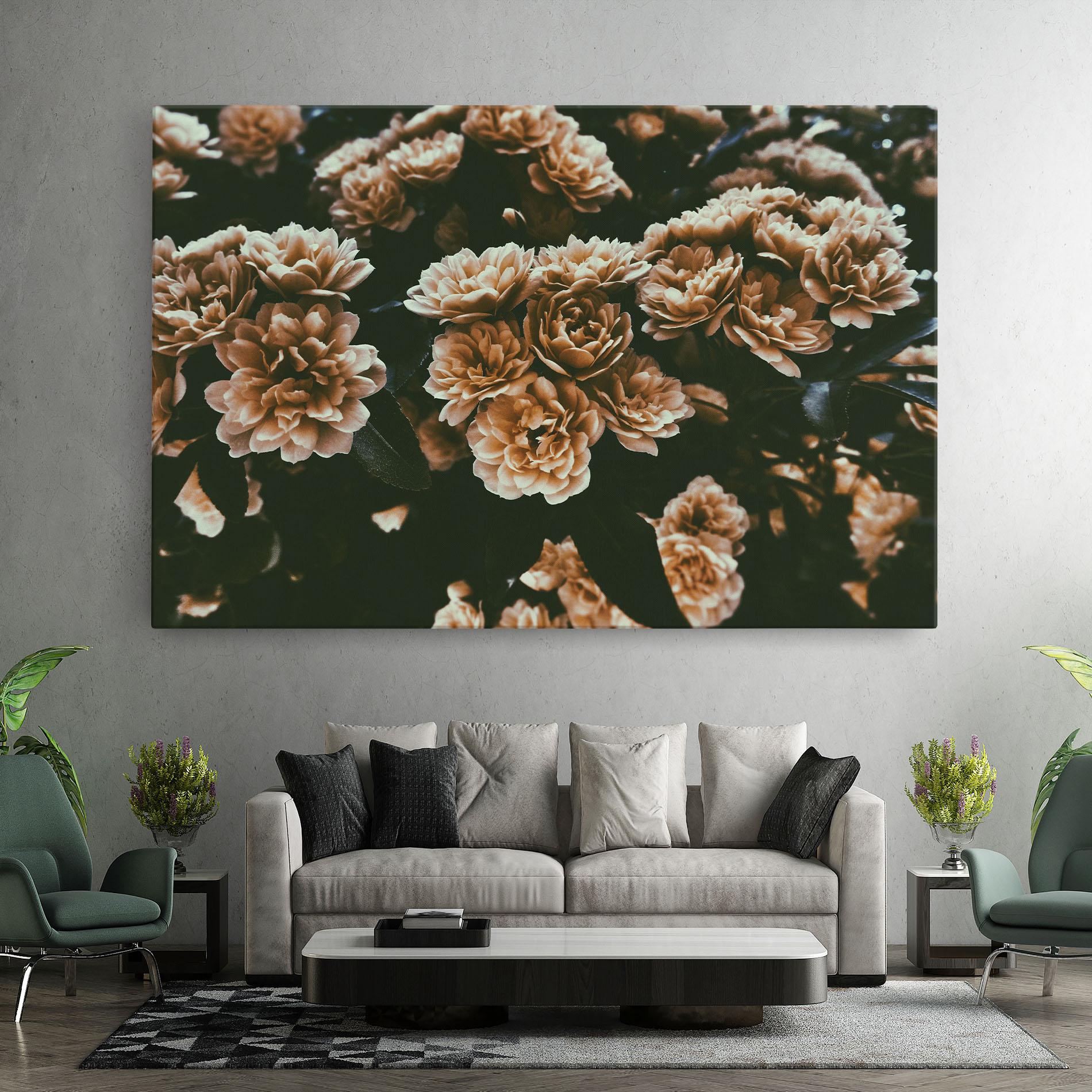 Tablou Canvas Wild Cream Flower mockup 7