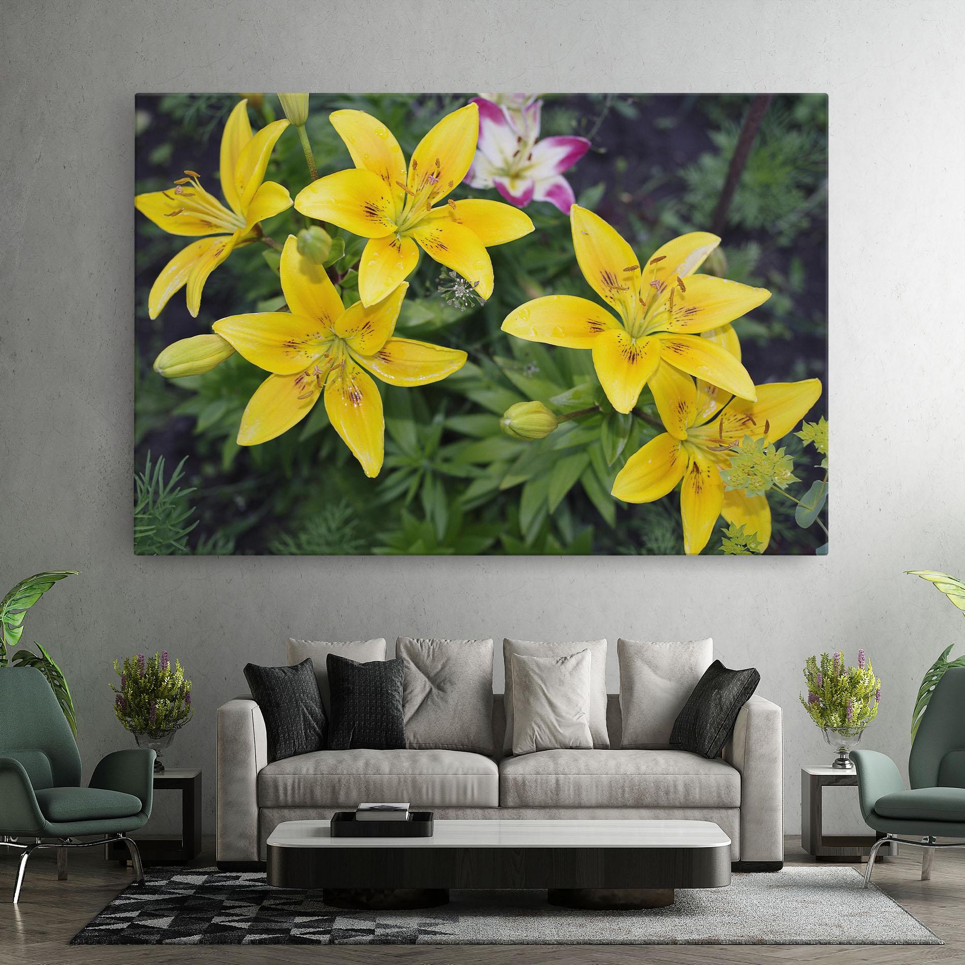 Tablou Canvas Yellow Flowers mockup 7