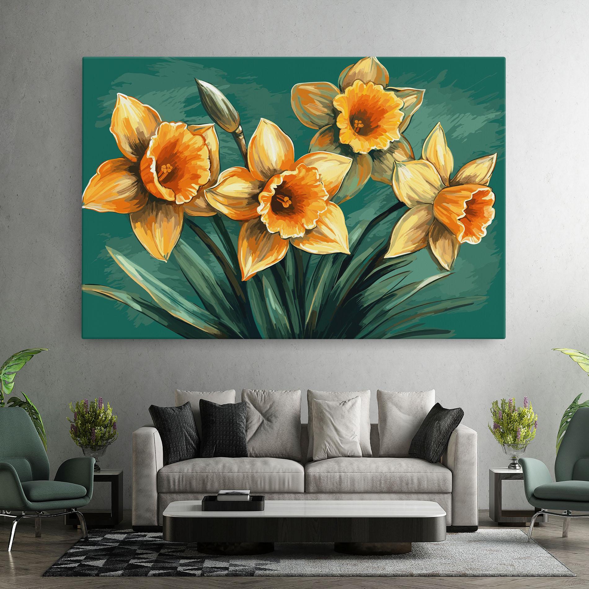 Tablou Canvas Yellow Wild Flower mockup 7
