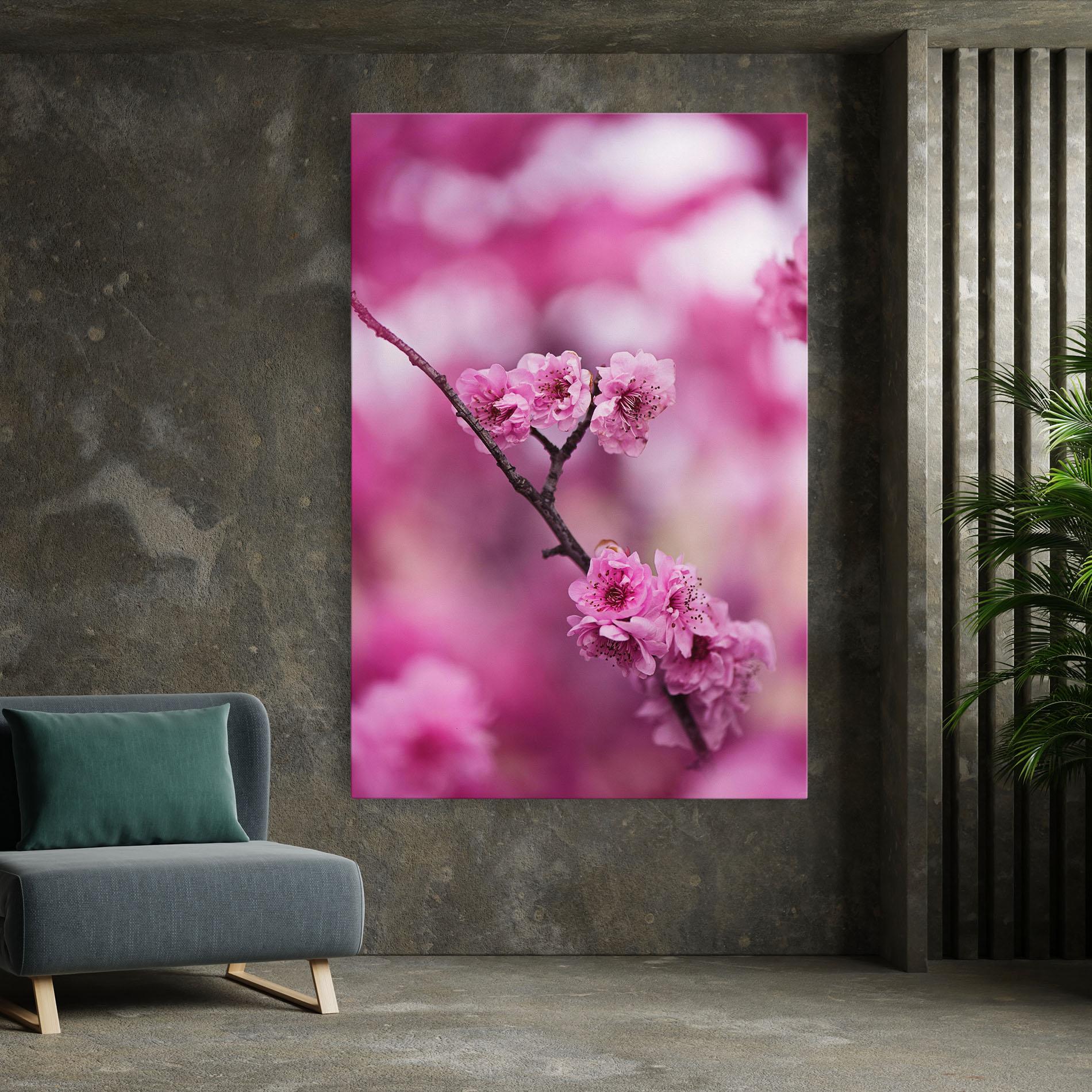 Tablou Canvas Pink Flower Tree mockup 7