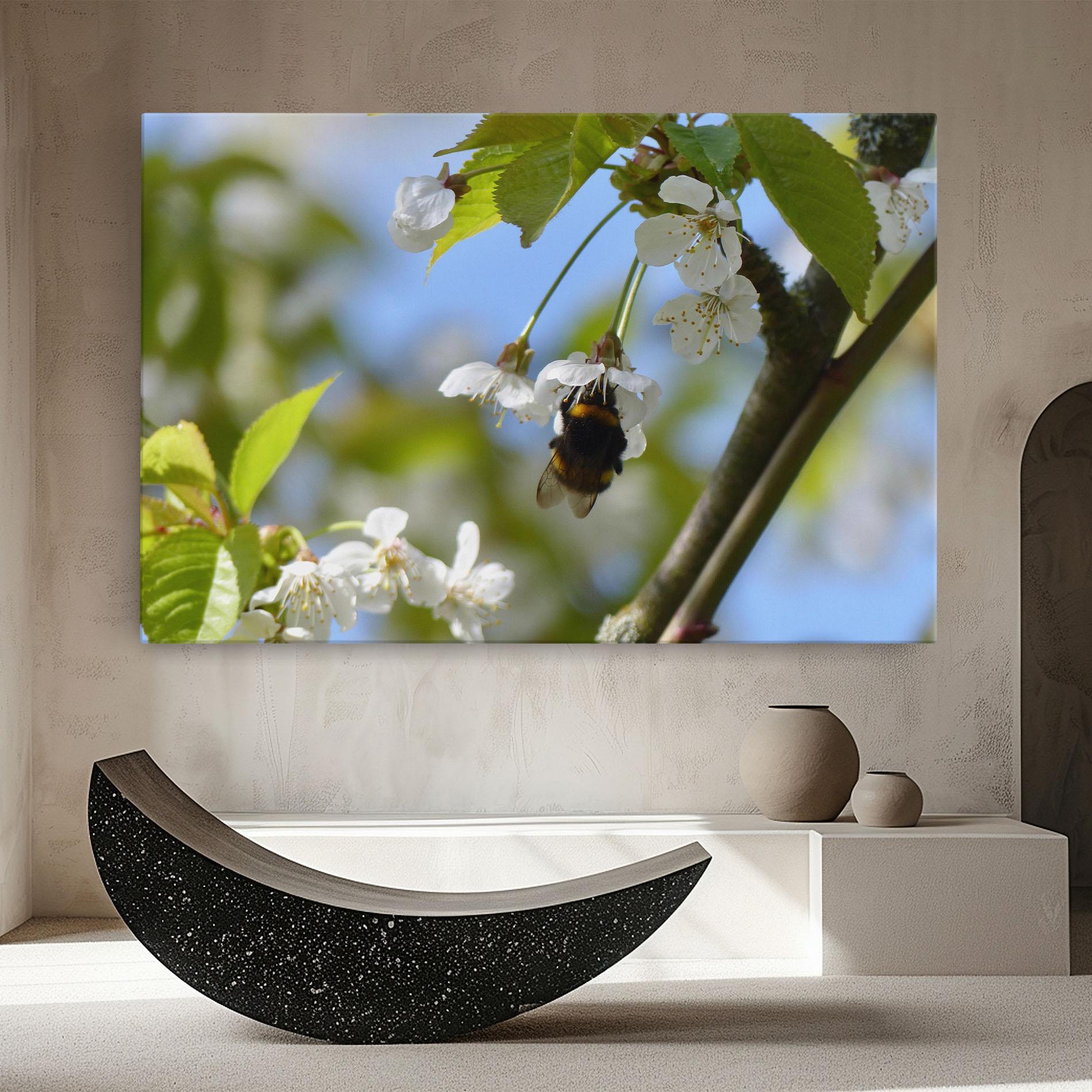 Tablou Canvas Bee Wild Tree mockup 8