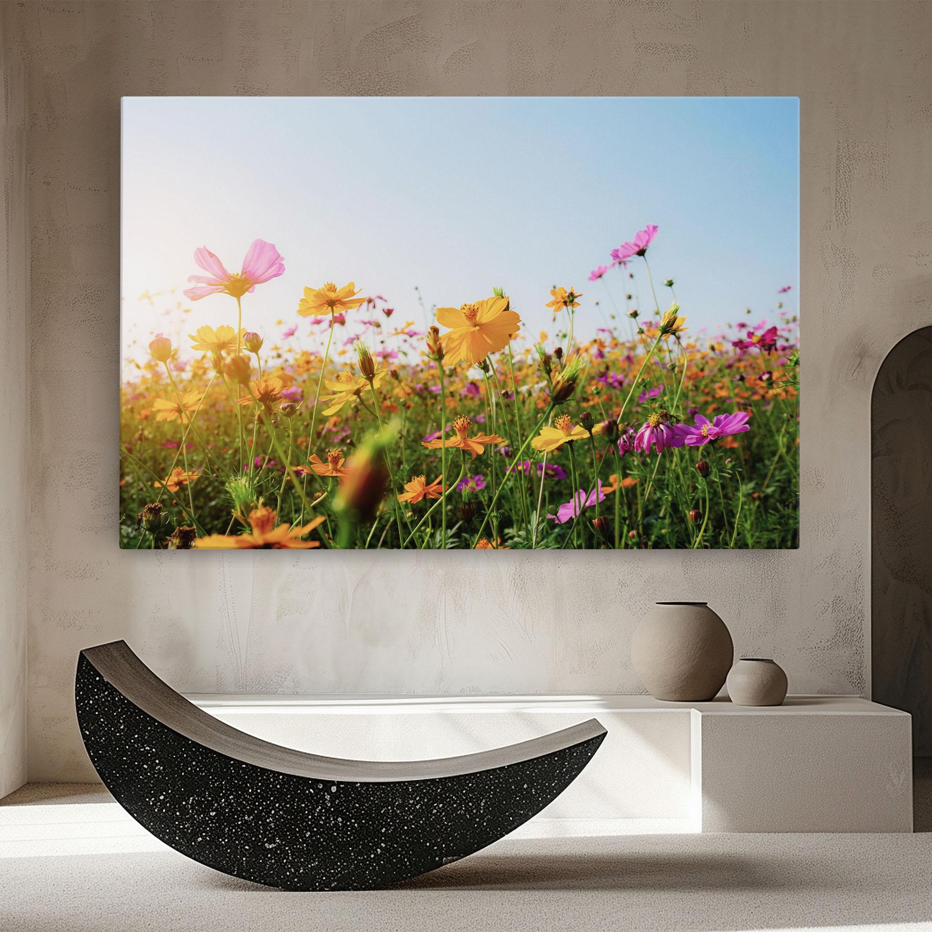 Tablou Canvas Cosmos Field Sunset mockup 8
