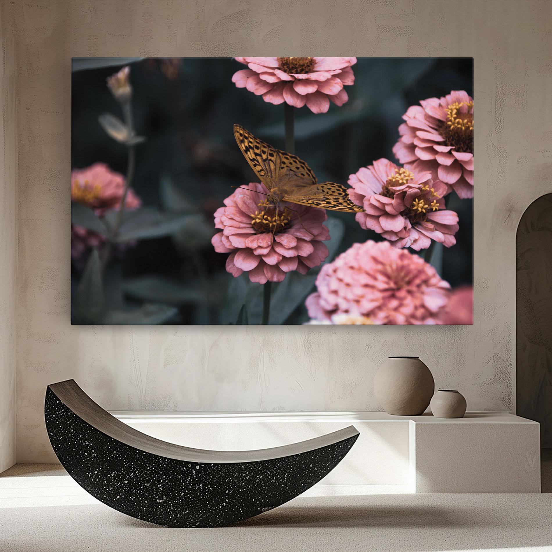 Tablou Canvas Flower Butterfly mockup 8