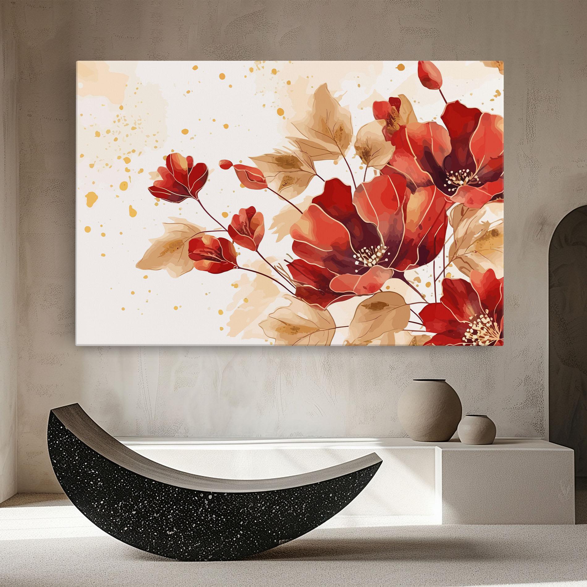Tablou Canvas Red Wild Gold mockup 8