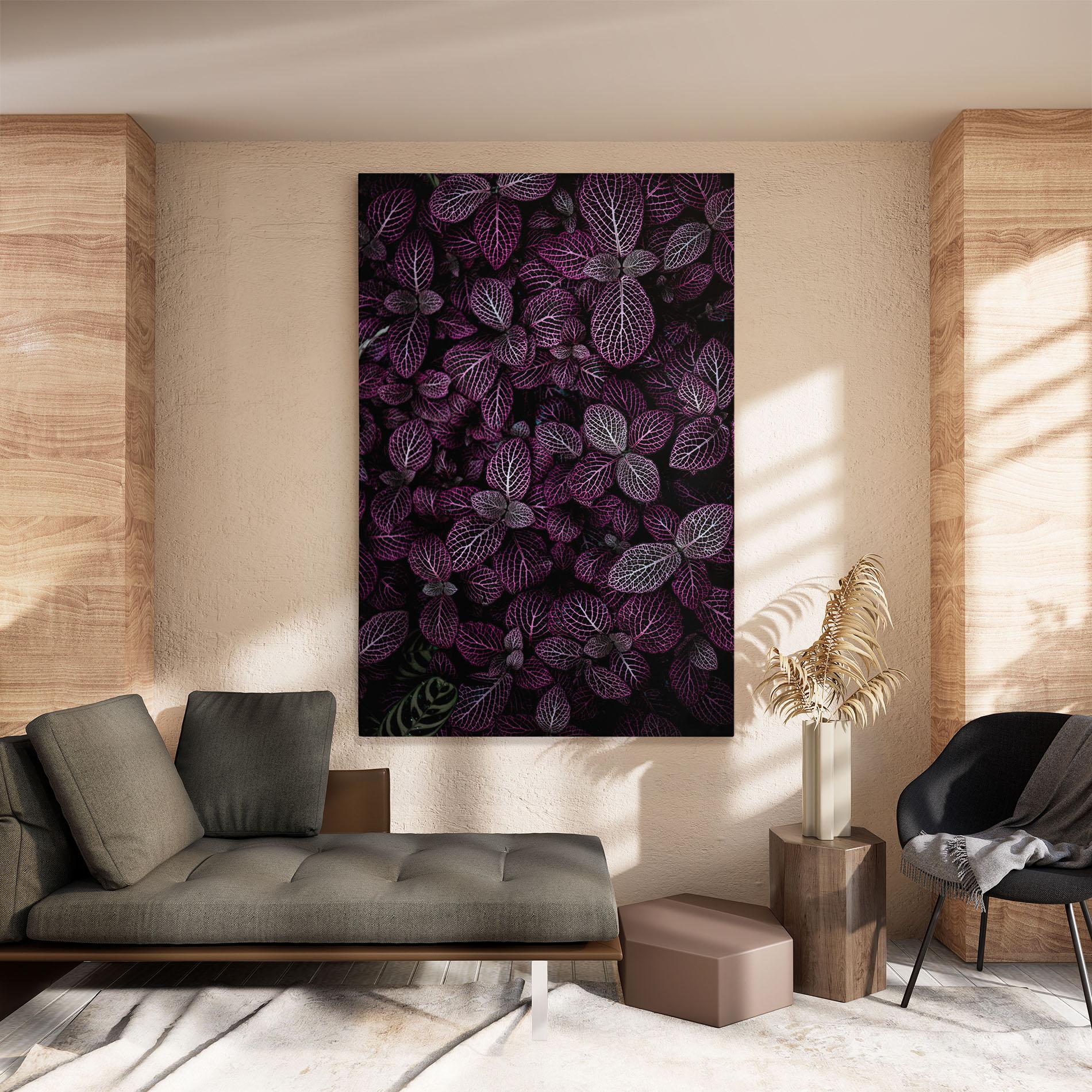 Tablou Canvas Purple Leaves mockup 8