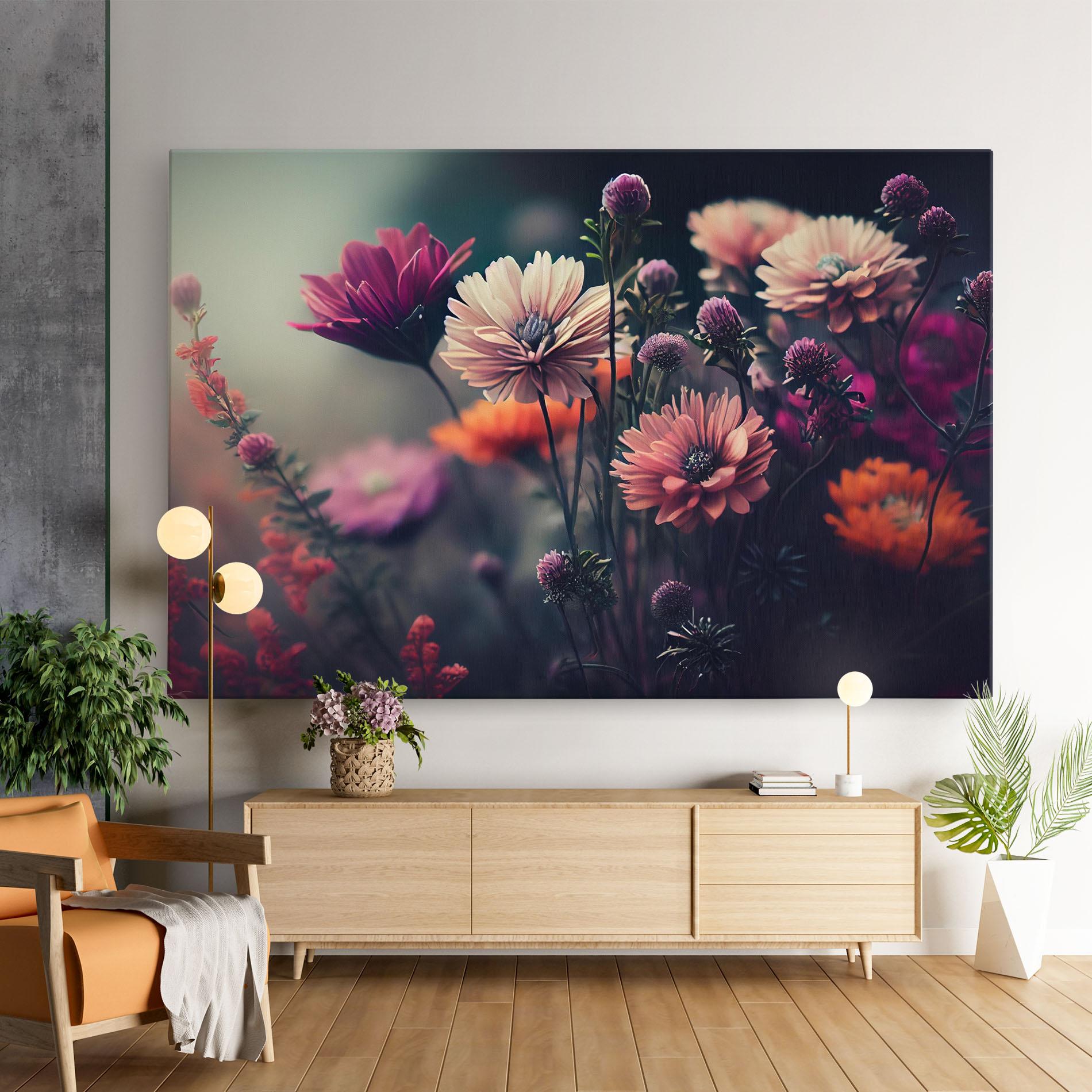 Tablou Canvas Beautiful Flower Garden mockup 9