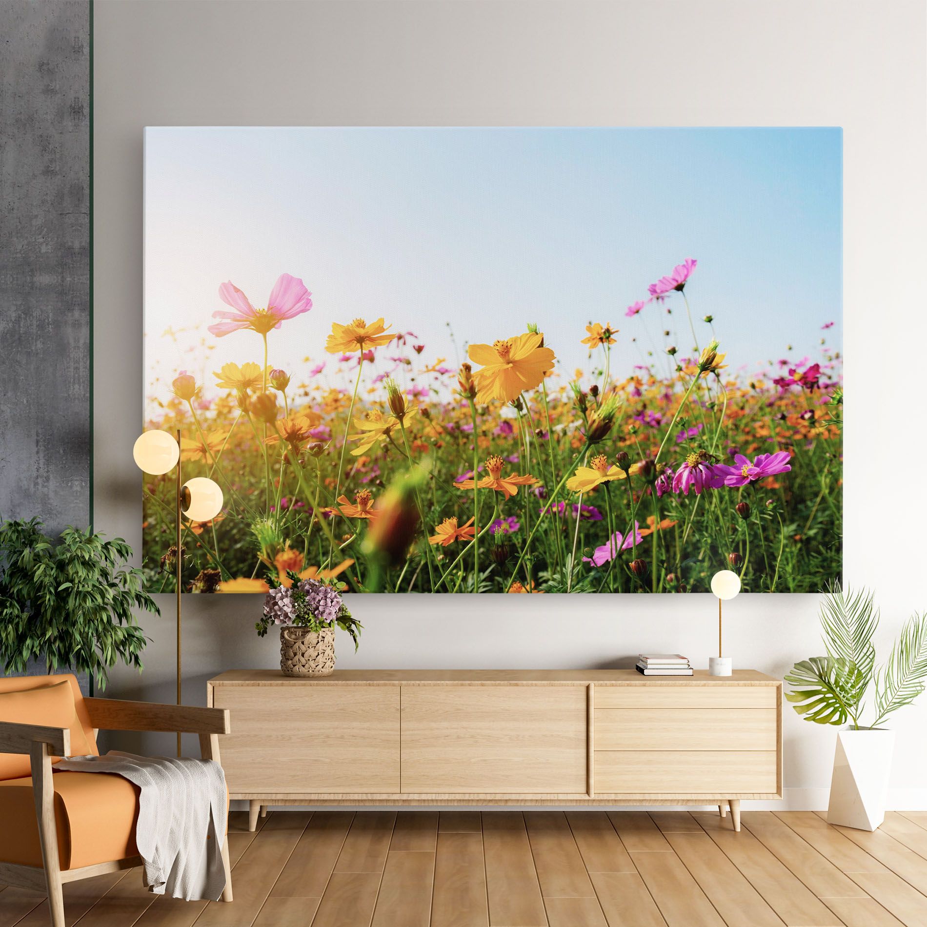 Cosmos Field Sunset mockup 9