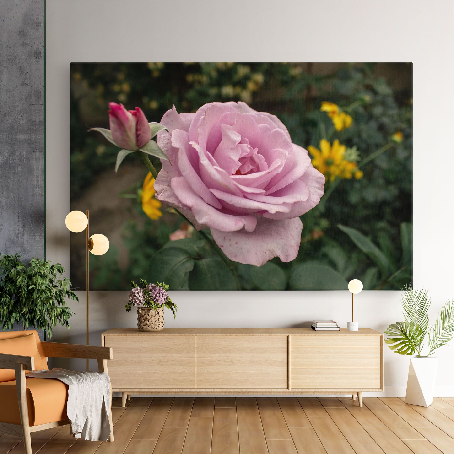 Garden Pink Rose mockup 9