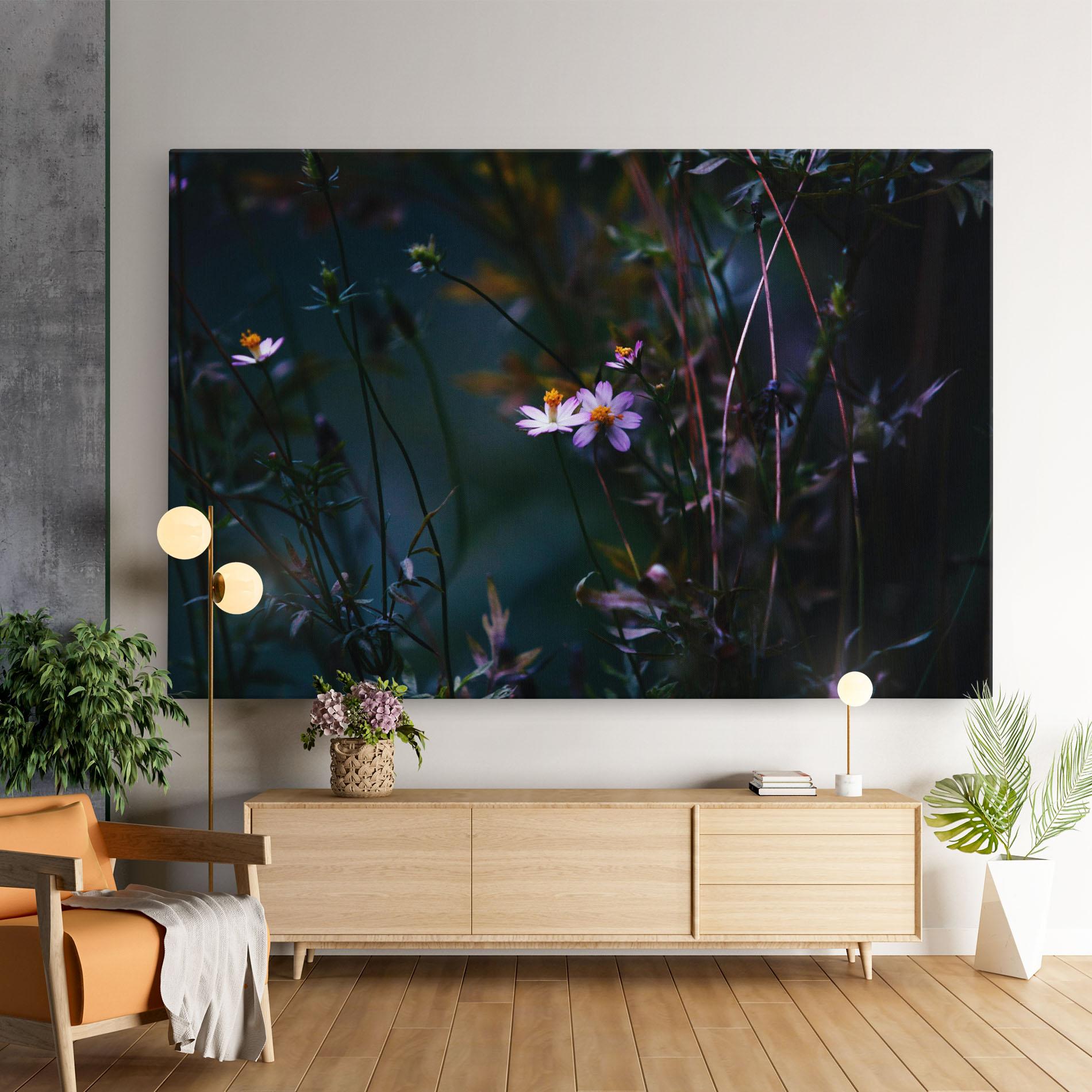 Tablou Canvas Night Flowers mockup 9