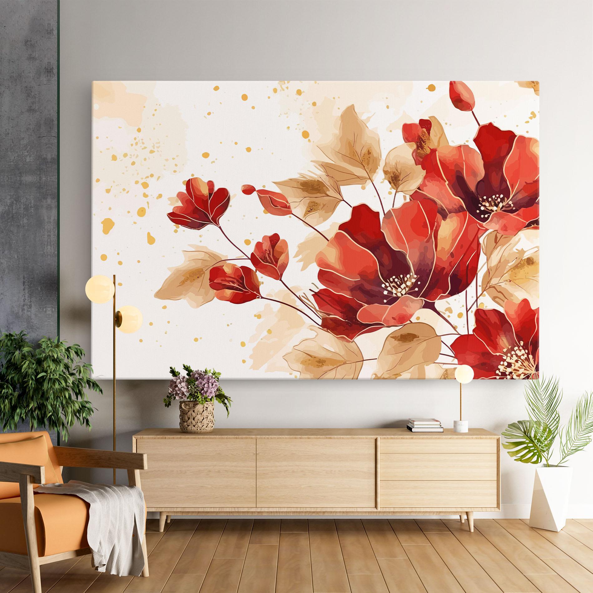 Tablou Canvas Red Wild Gold mockup 9