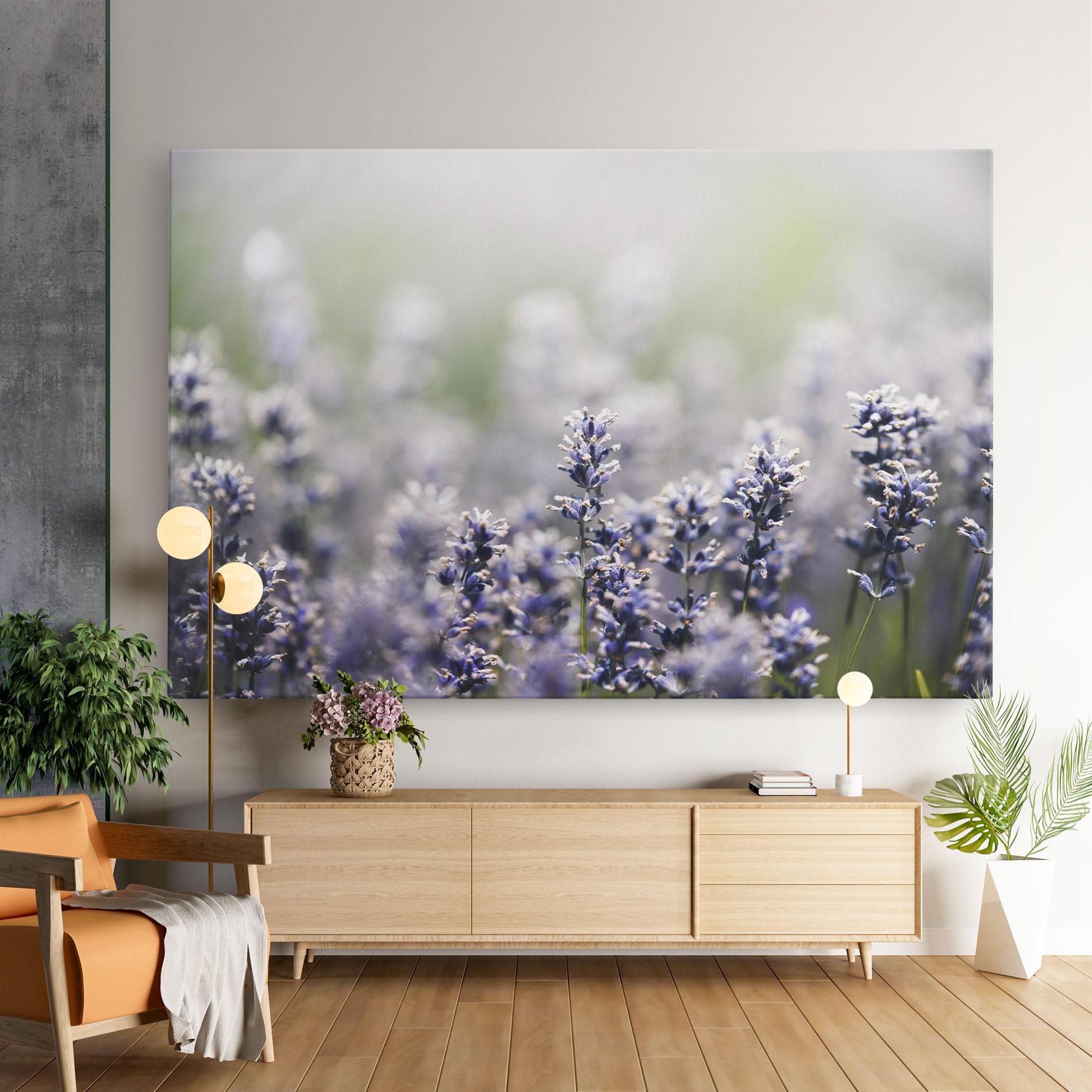 Tablou Canvas White Purple Wild mockup 9
