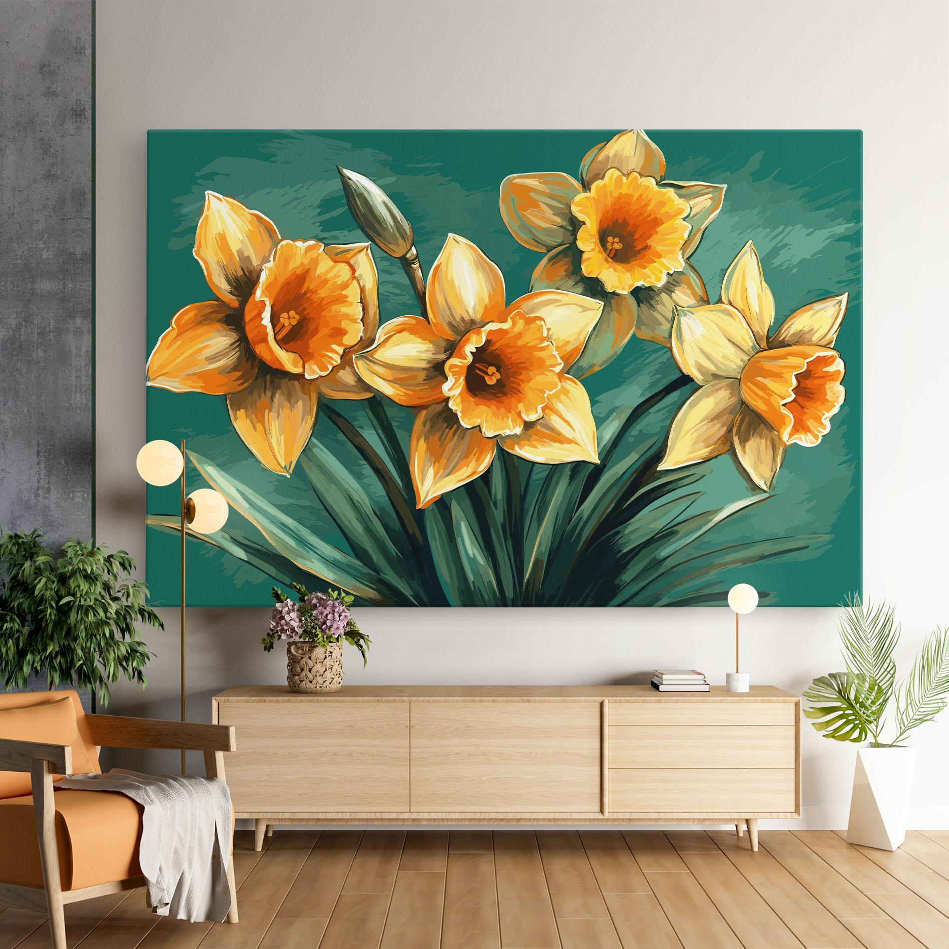 Tablou Canvas Yellow Wild Flower mockup 9