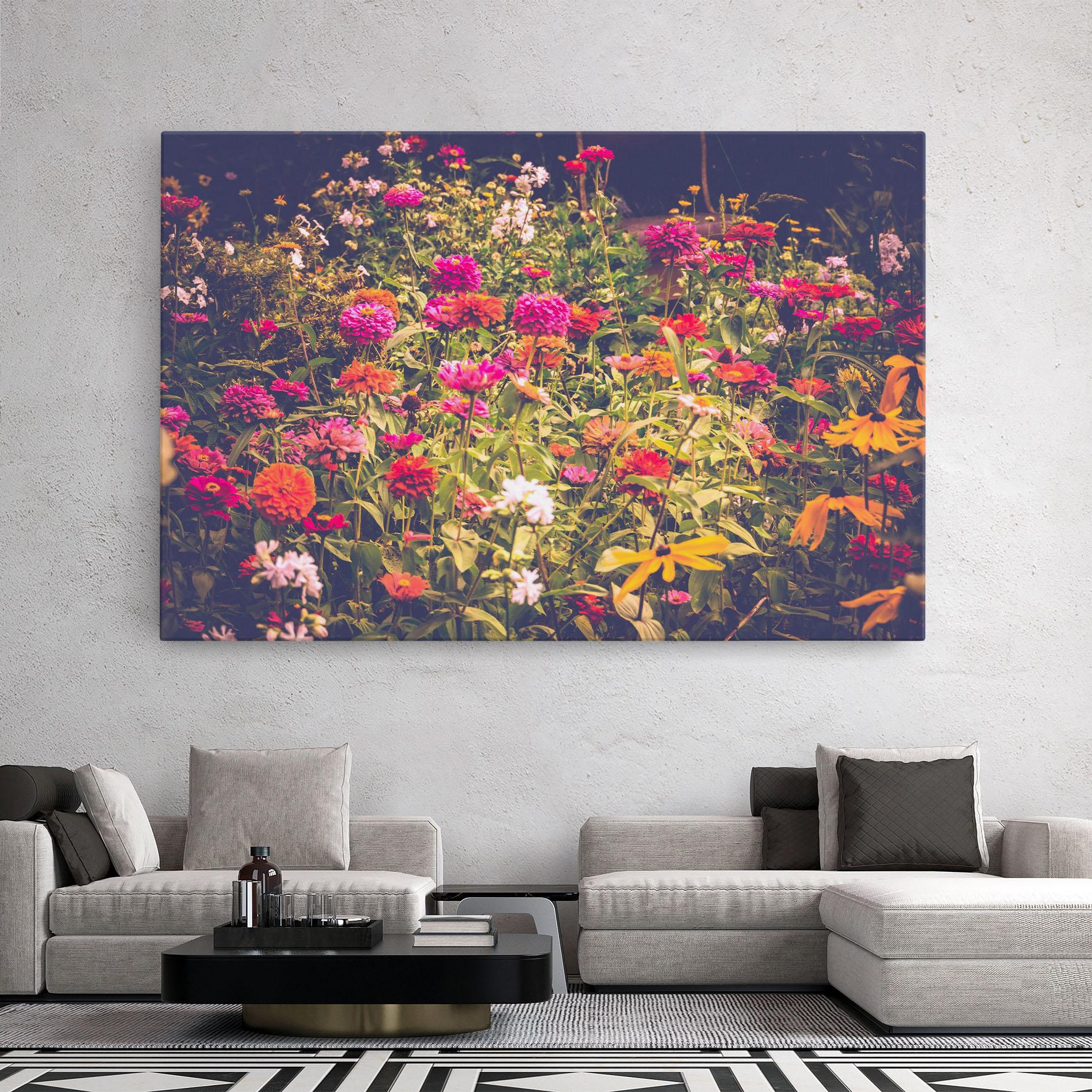 Tablou Canvas Colorful Wild Field mockup 2