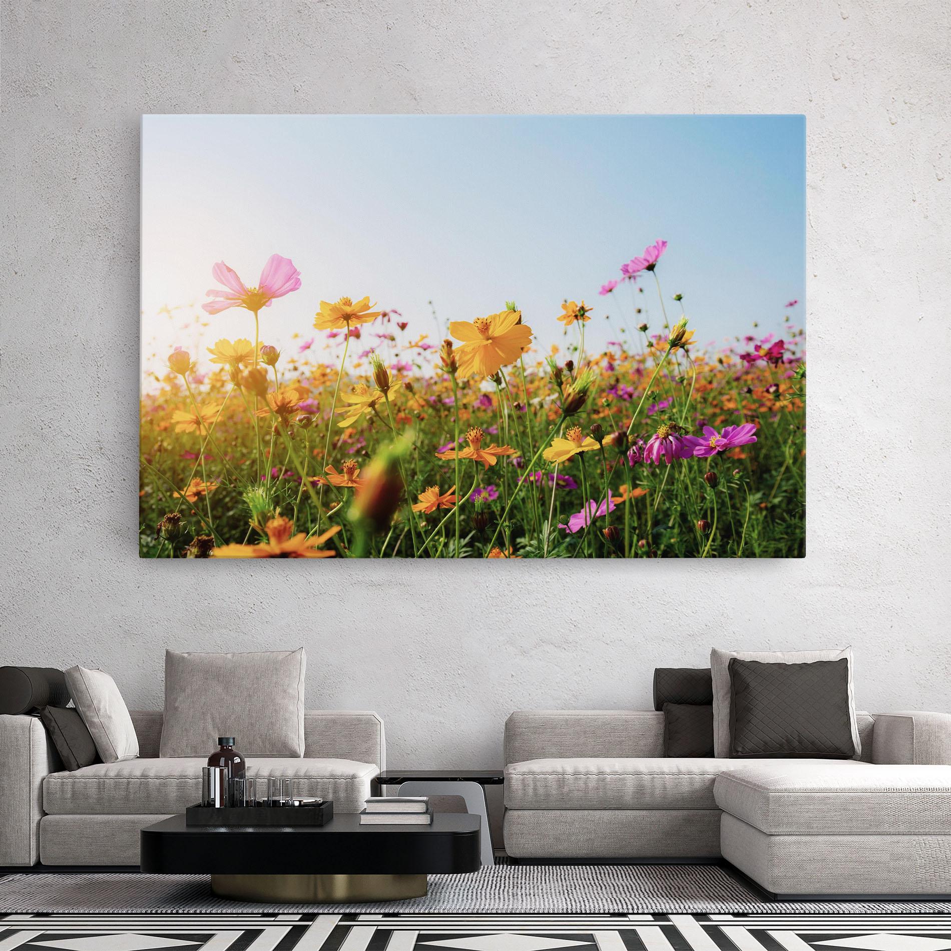 Tablou Canvas Cosmos Field Sunset mockup 2