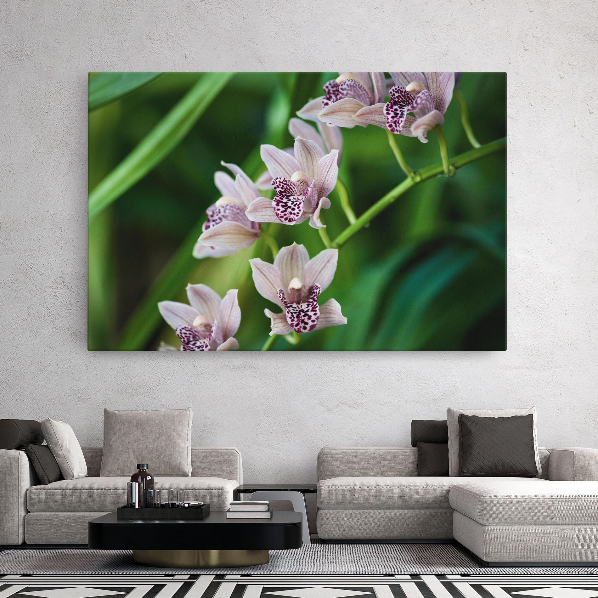Tablou Canvas Cymbidium Orchid mockup 2