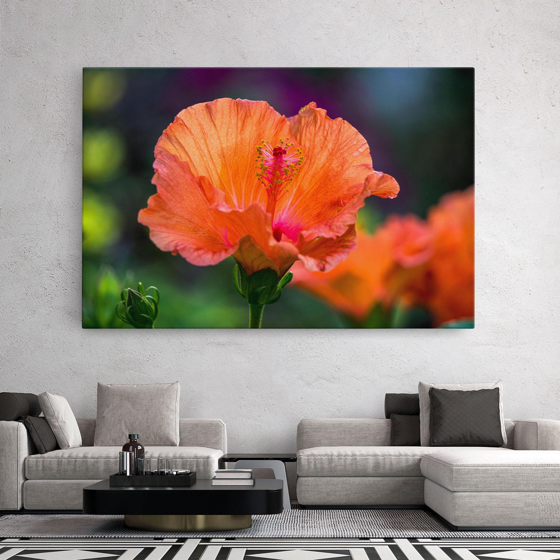 Tablou Canvas Orange Wild Flower mockup 2