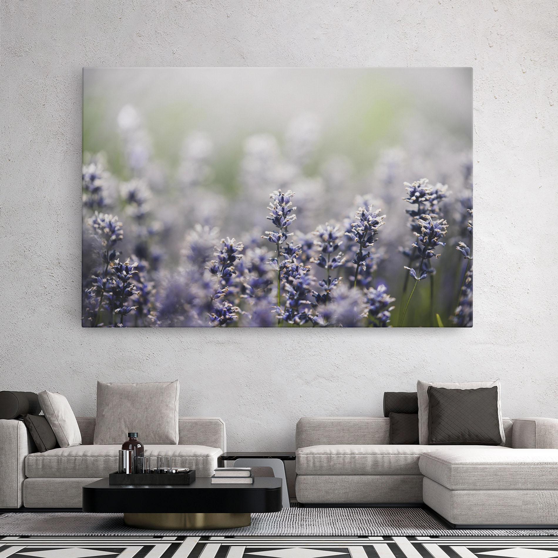 Tablou Canvas White Purple Wild mockup 2