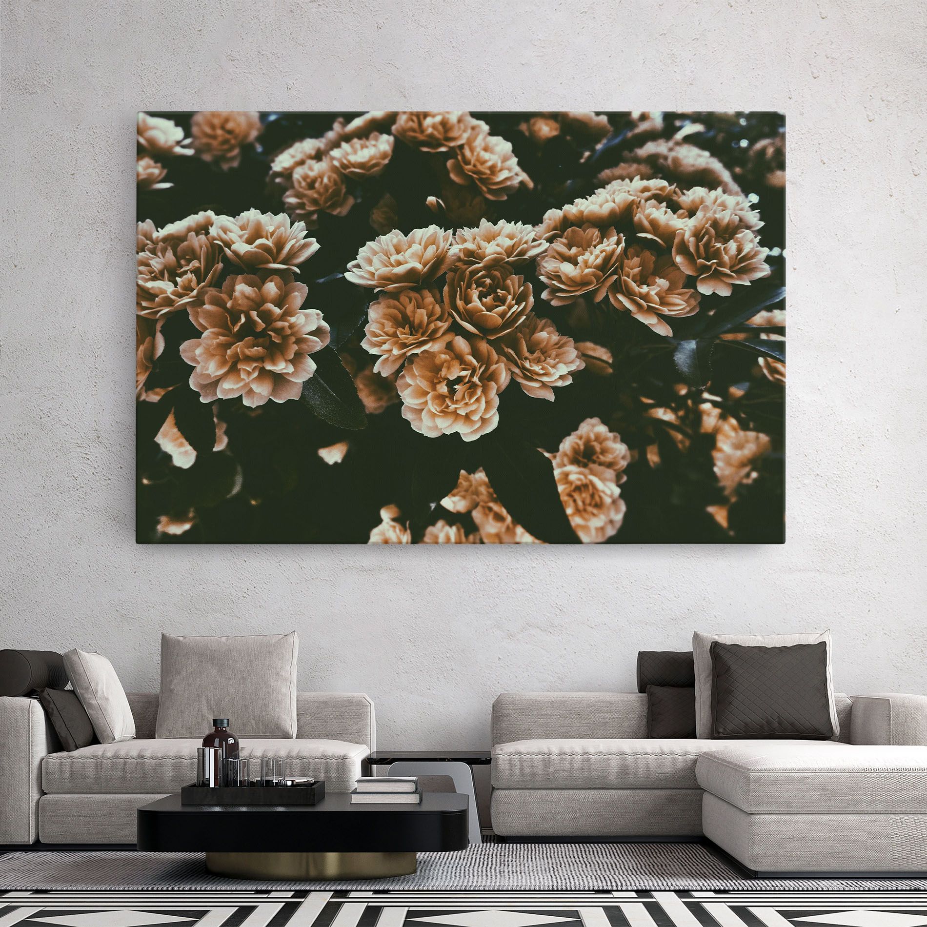 Wild Cream Flower mockup 2