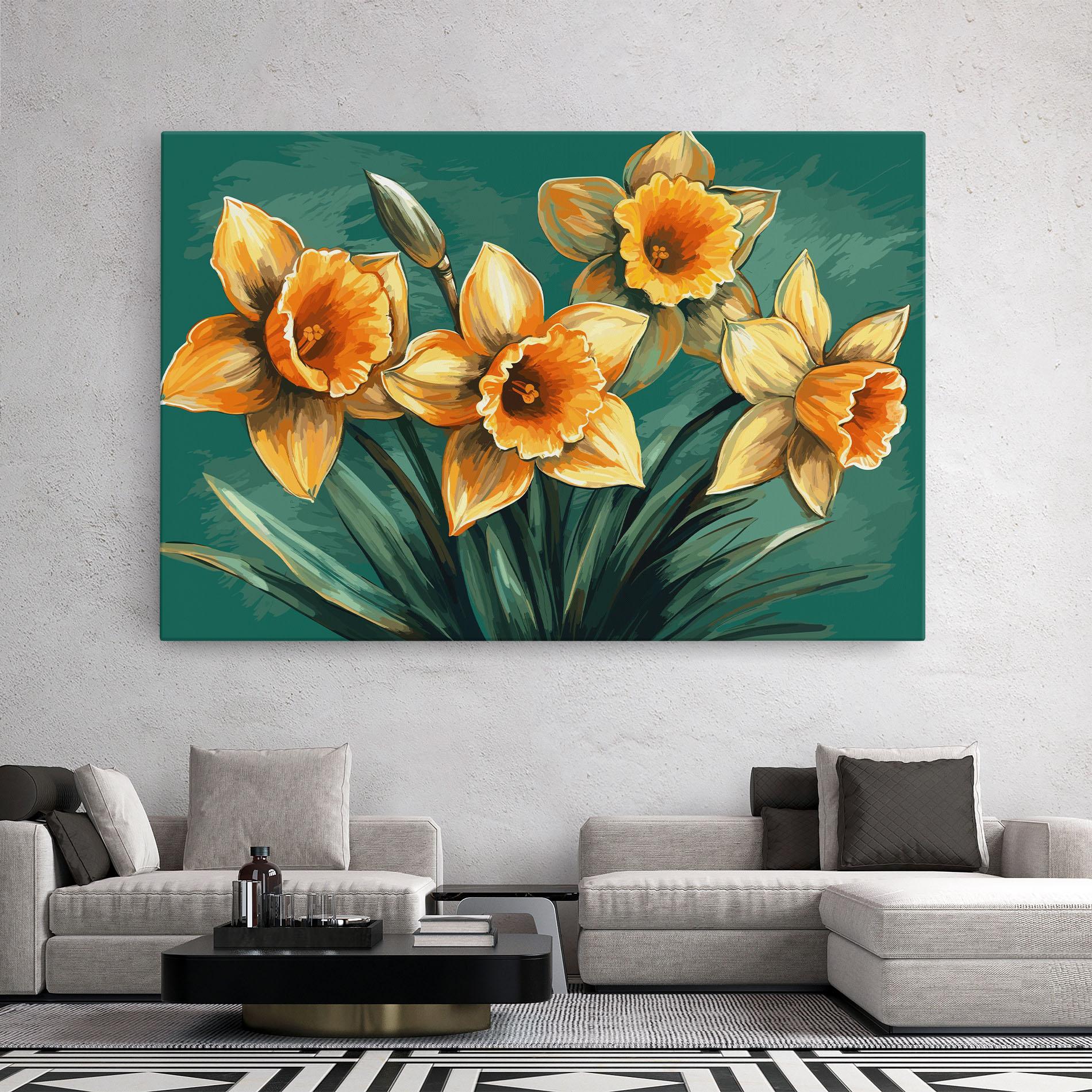 Tablou Canvas Yellow Wild Flower mockup 2