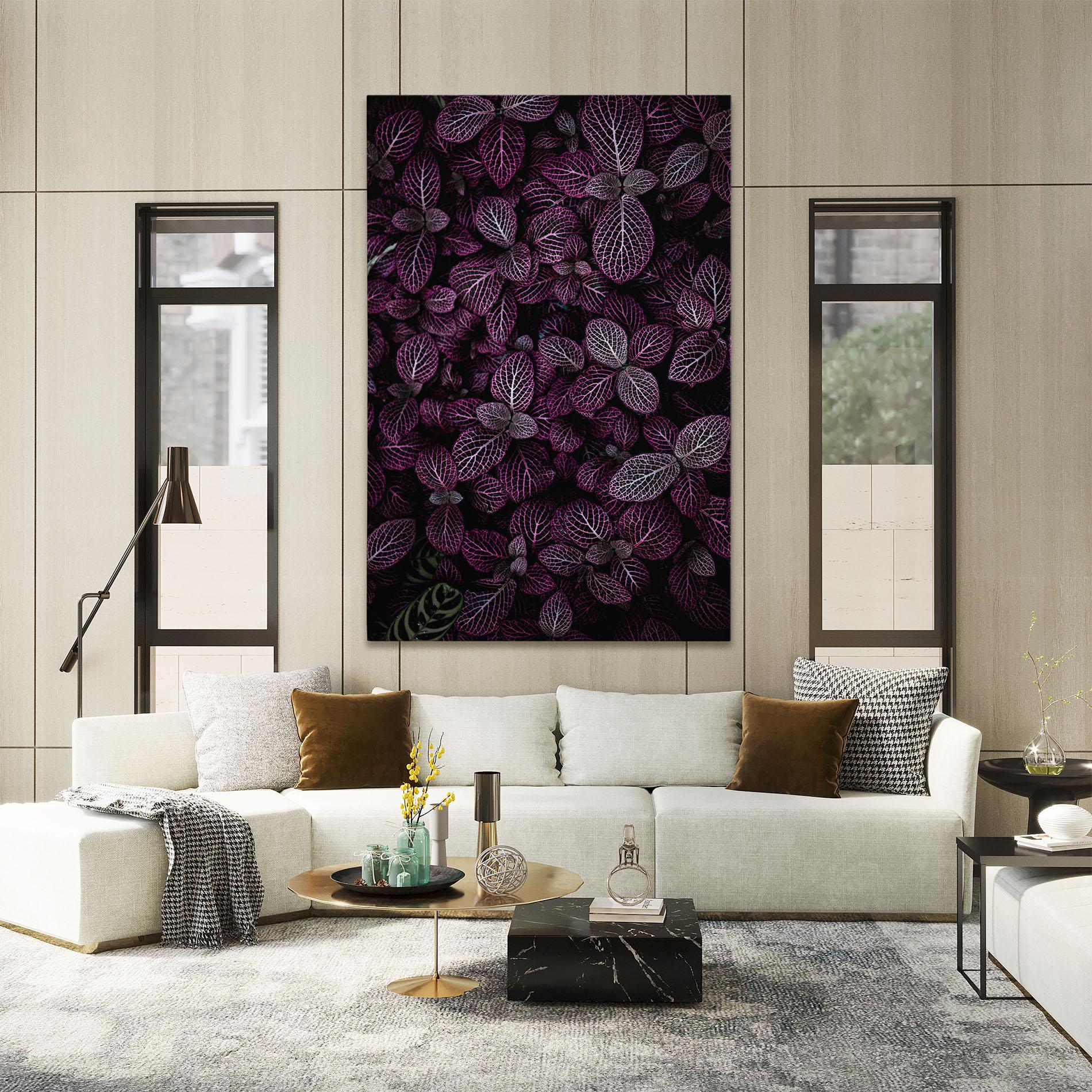 Tablou Canvas Purple Leaves mockup 2