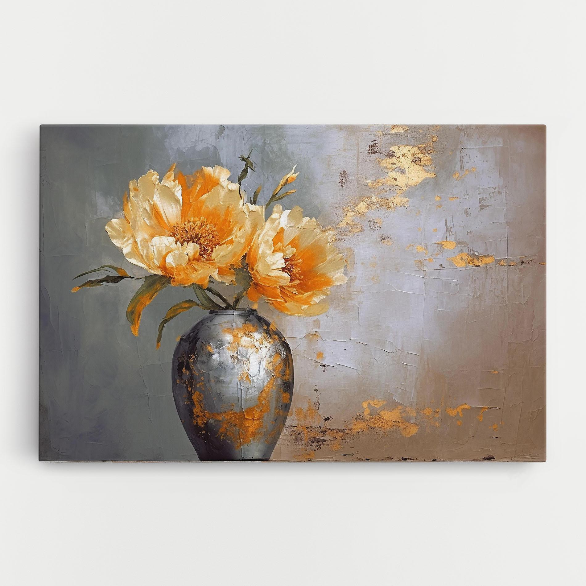 Tablou Canvas Grey Painting Vase mockup 0