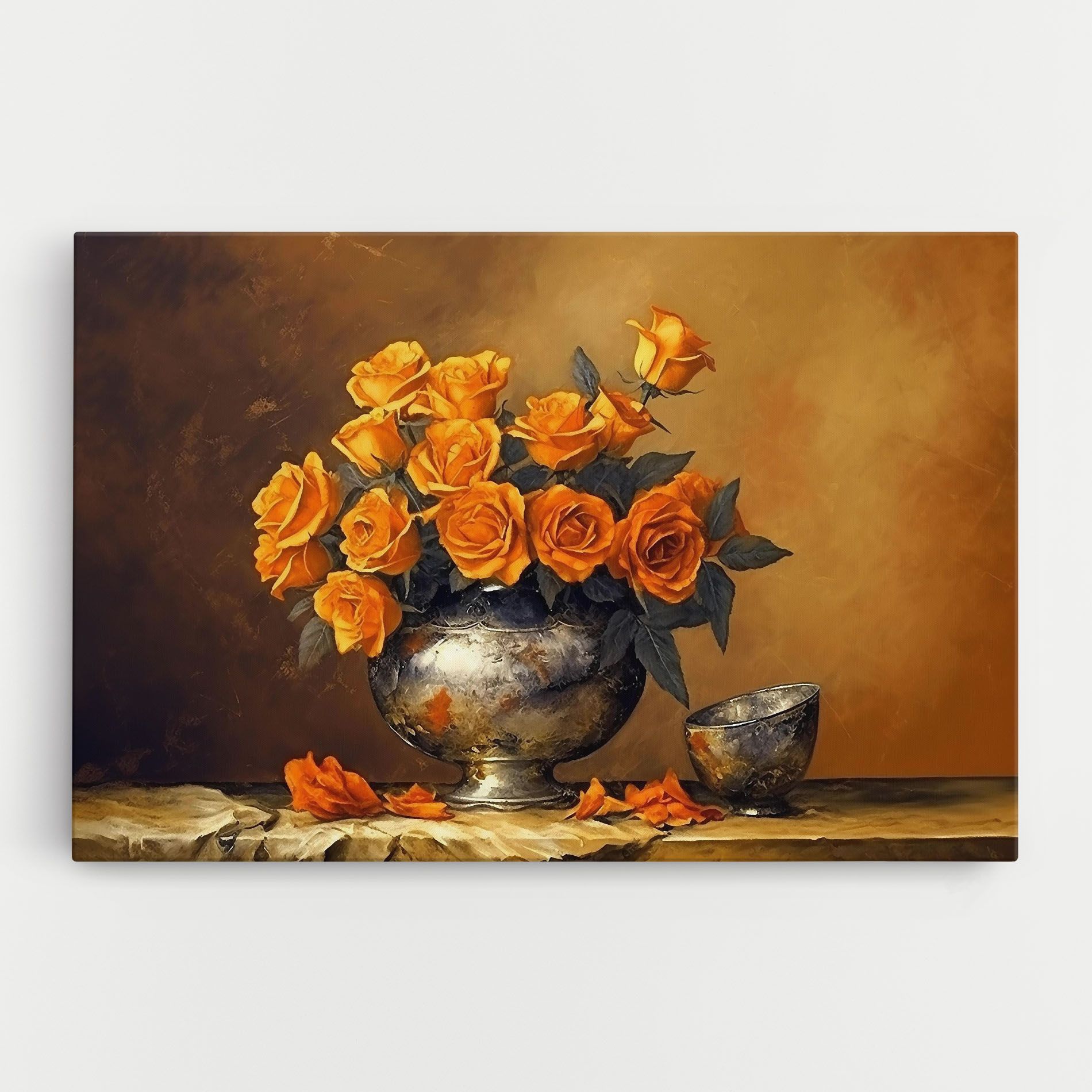 Orange Rose Vase mockup 0
