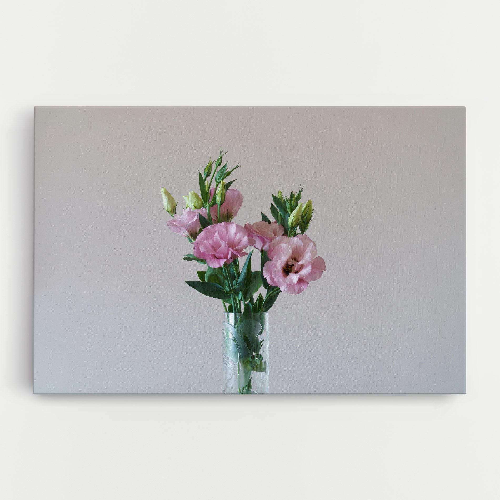 Tablou Canvas Pretty Pink Flower Vase mockup 0