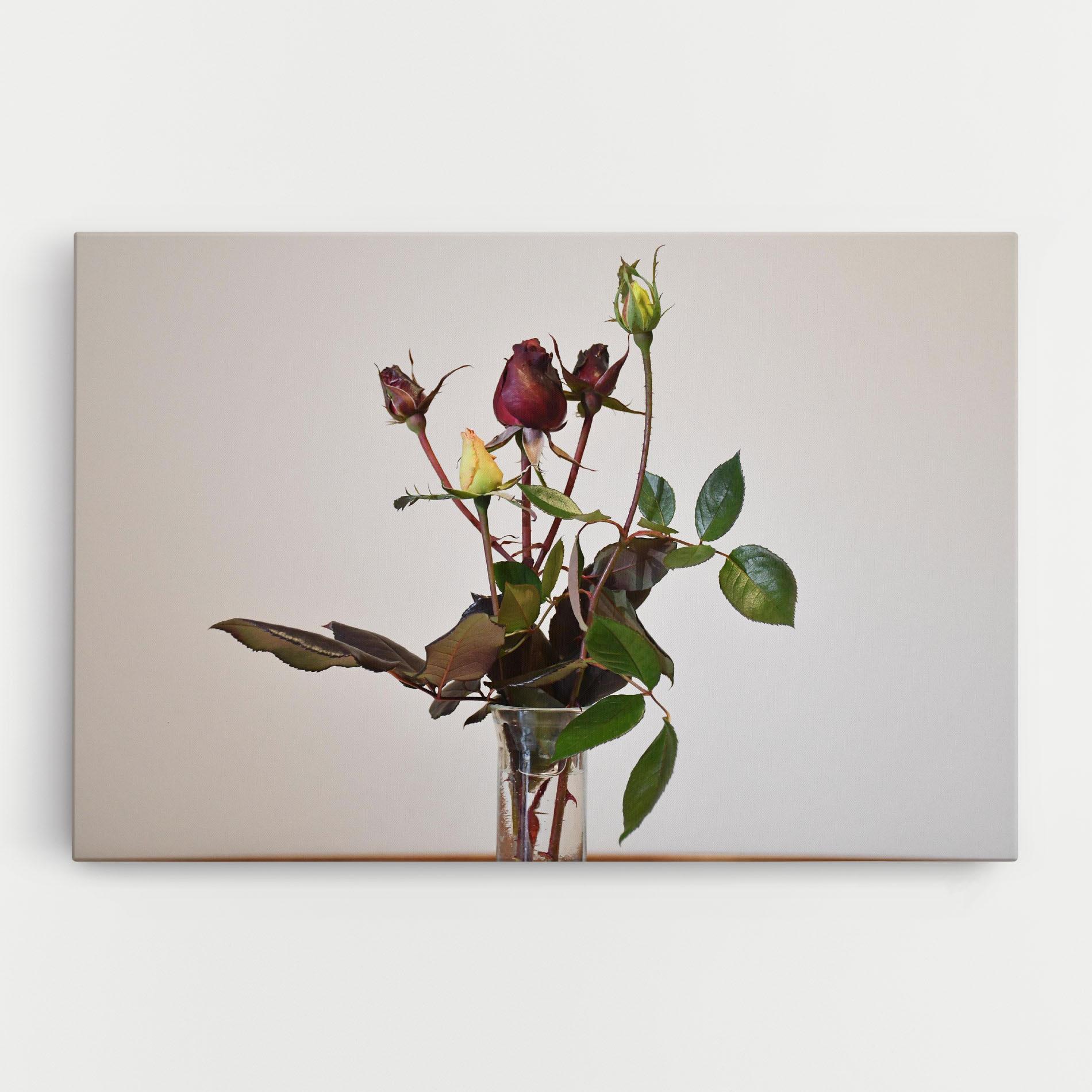 Tablou Canvas Roses Vase mockup 0