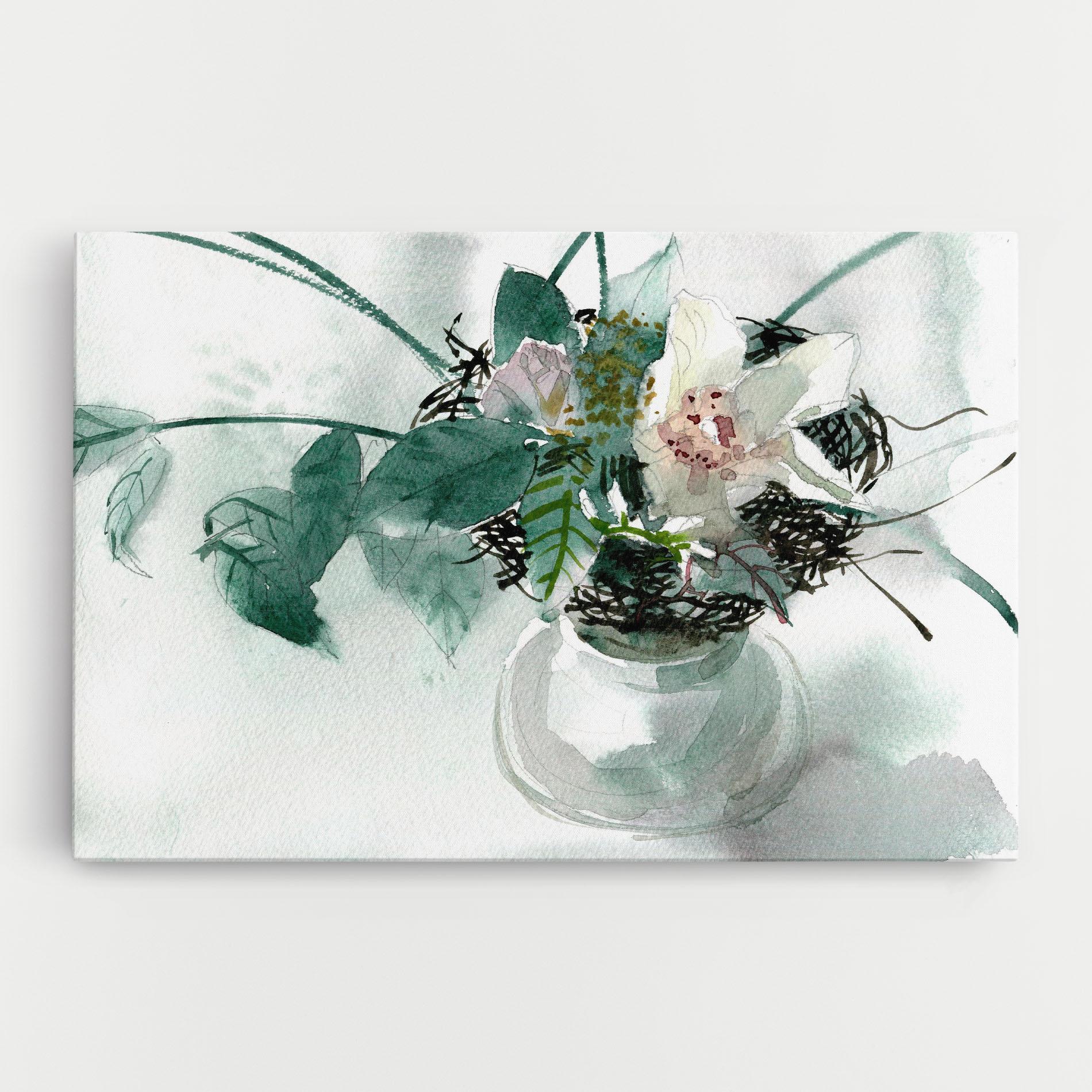 Tablou Canvas White Flower Vase mockup 0