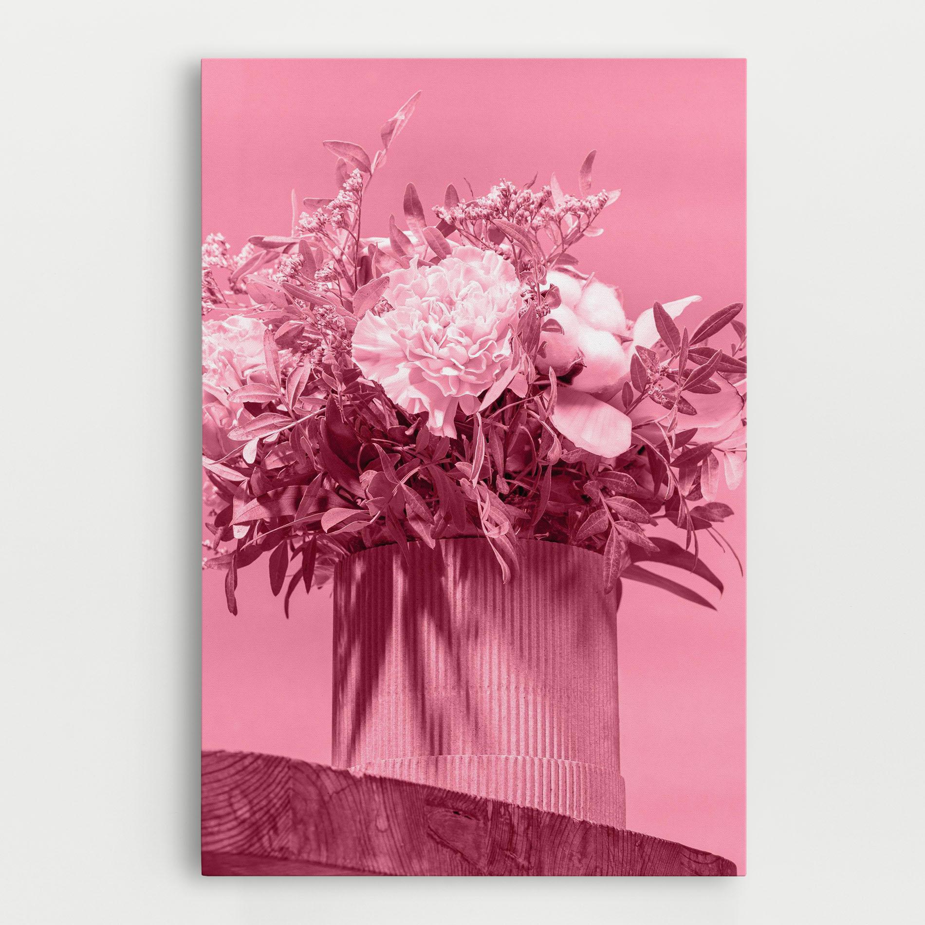 Tablou Canvas Pink Light Vase mockup 0